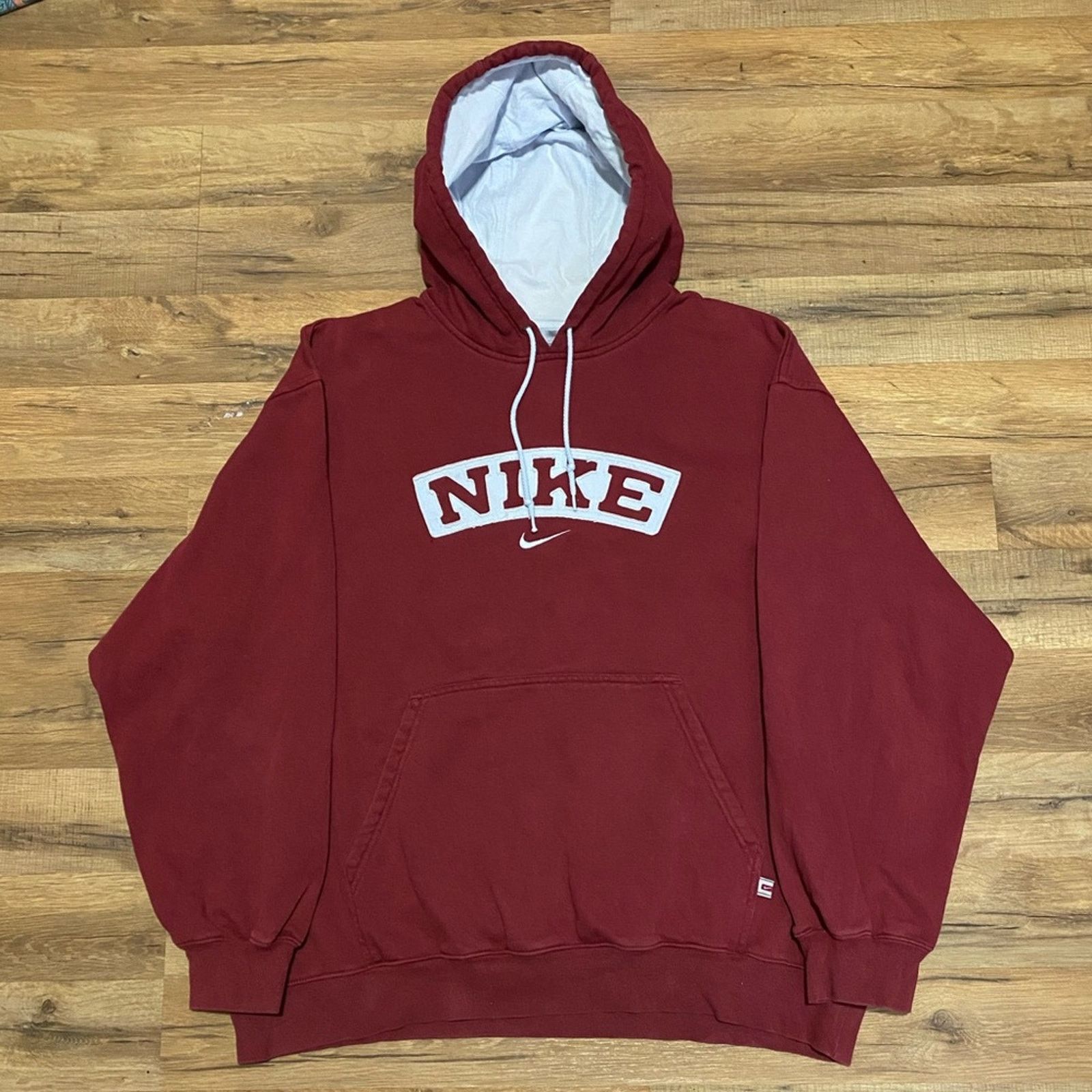 Nike Y2K Nike Center Swoosh Spell Out Hoodie Size US M / EU 48-50 / 2 - 1 Thumbnail