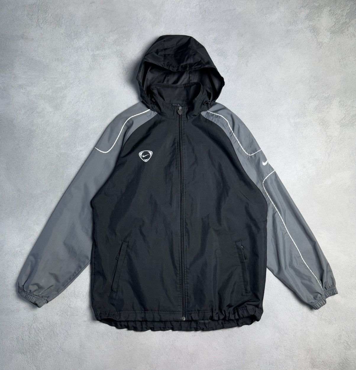 Nike × Streetwear × Vintage Vintage 00s Nike Hooded Nylon Track  