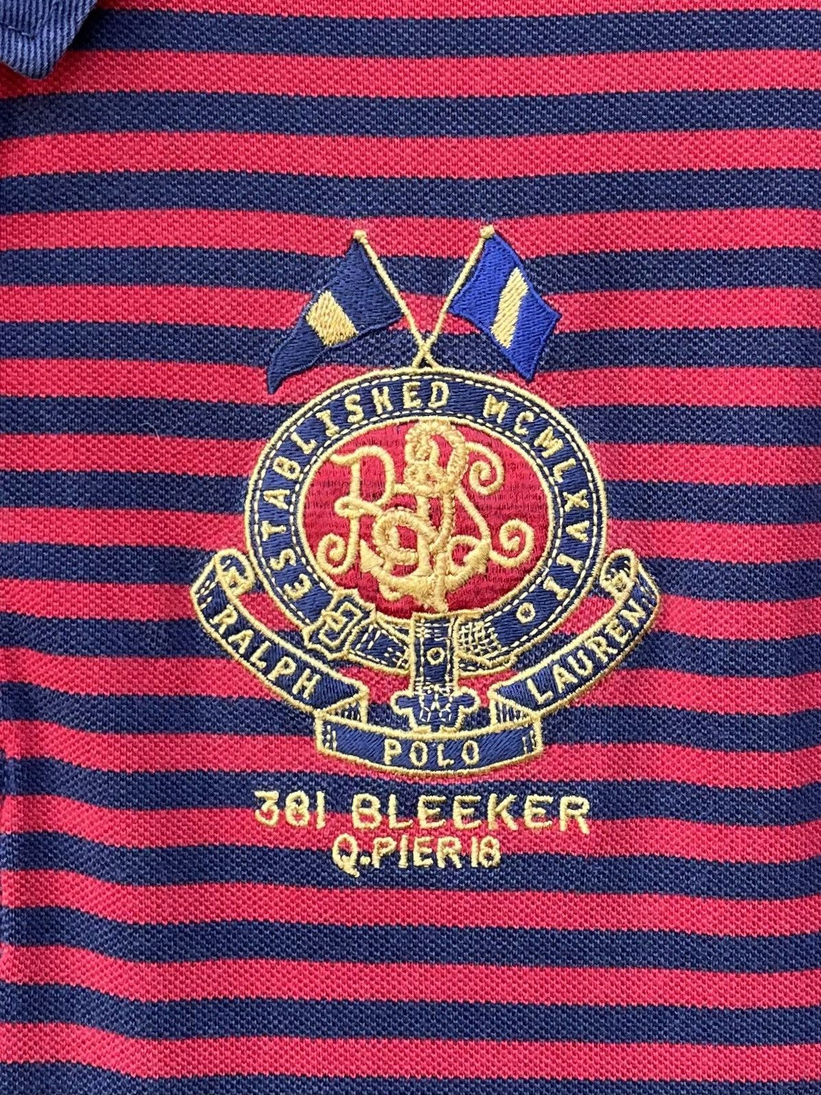 Polo Ralph Lauren Vintage Men's Polo Ralph Lauren 381 Bleeker Q-Pier 18 Polo Size US M / EU 48-50 / 2 - 3 Thumbnail