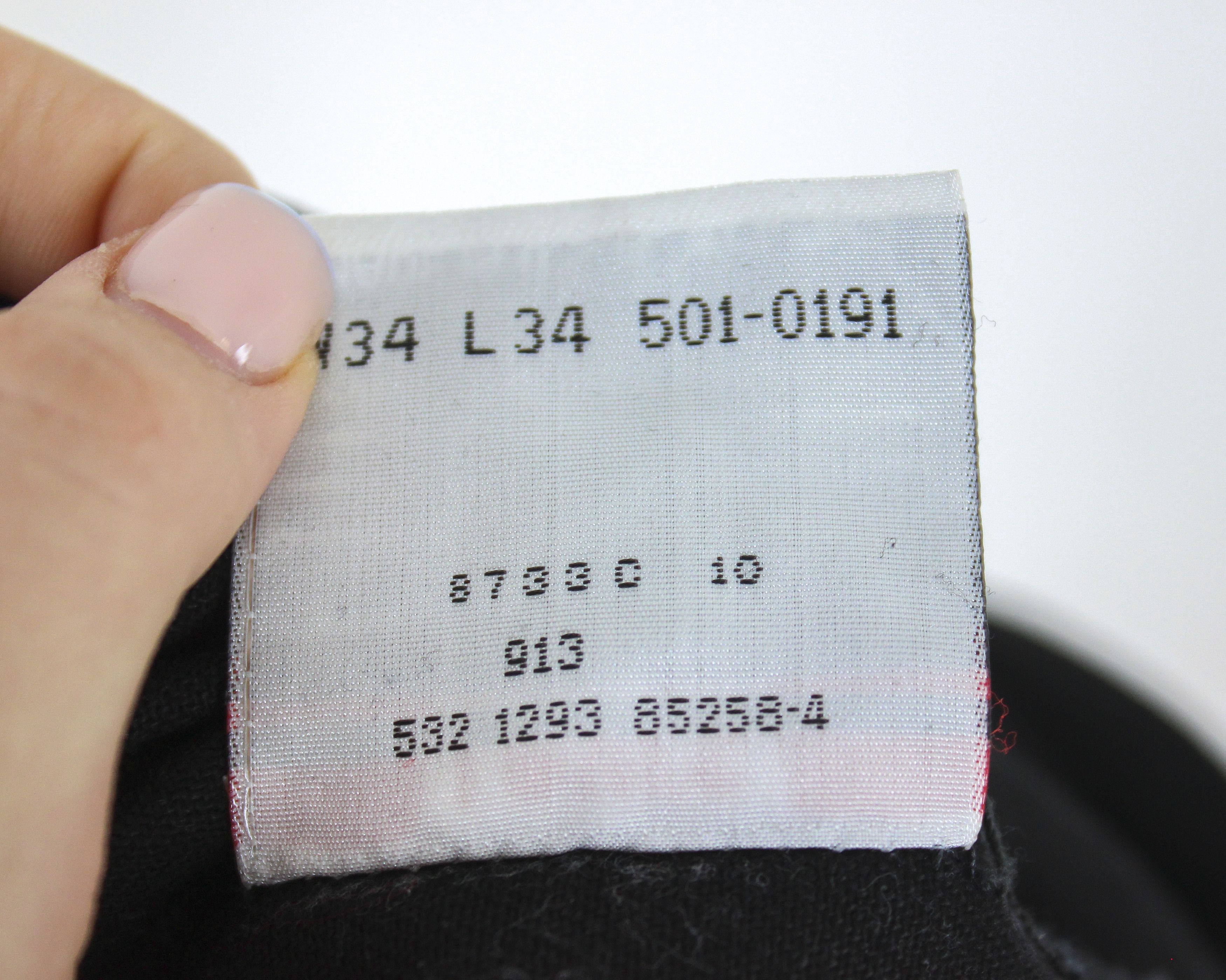 Levi's 501 Men W33 L30 Straight Made in USA Jeans Denim Pants Black Size US 34 / EU 50 - 6 Thumbnail