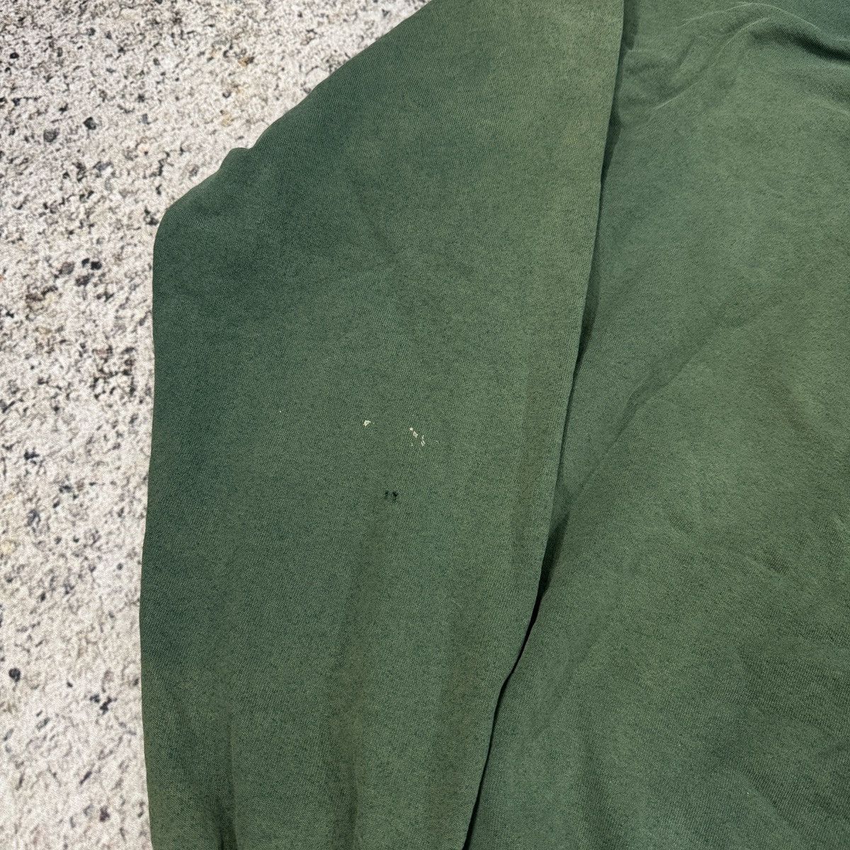 Vintage 90s Oversized Thrashed Faded Green Zip Up Hoodie ERD Grunge Size US XL / EU 56 / 4 - 12 Thumbnail