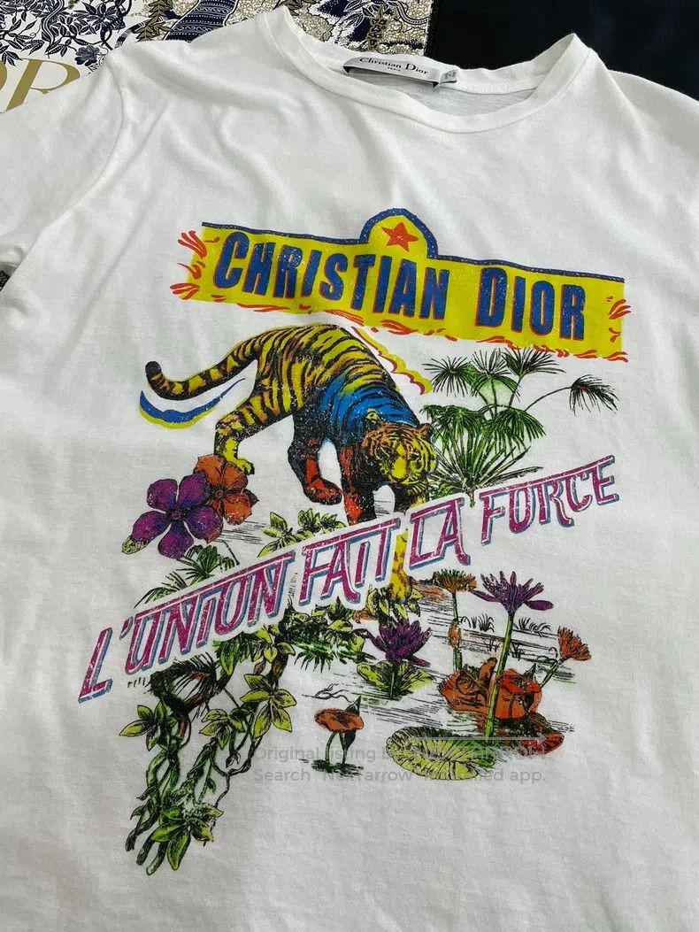 Dior Dior Logo letter short sleeves Size S / US 4 / IT 40 - 2 Thumbnail