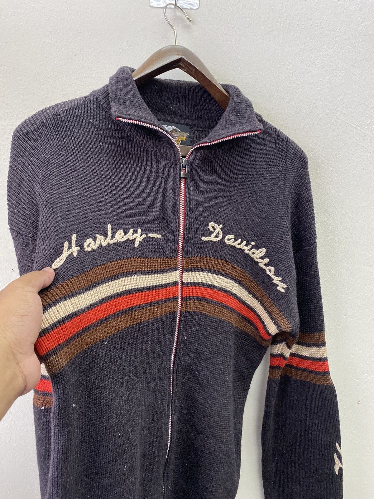 Harley Davidson Distressed Harley Davidson An American Legend Knit Sweater Size US M / EU 48-50 / 2 - 16 Thumbnail