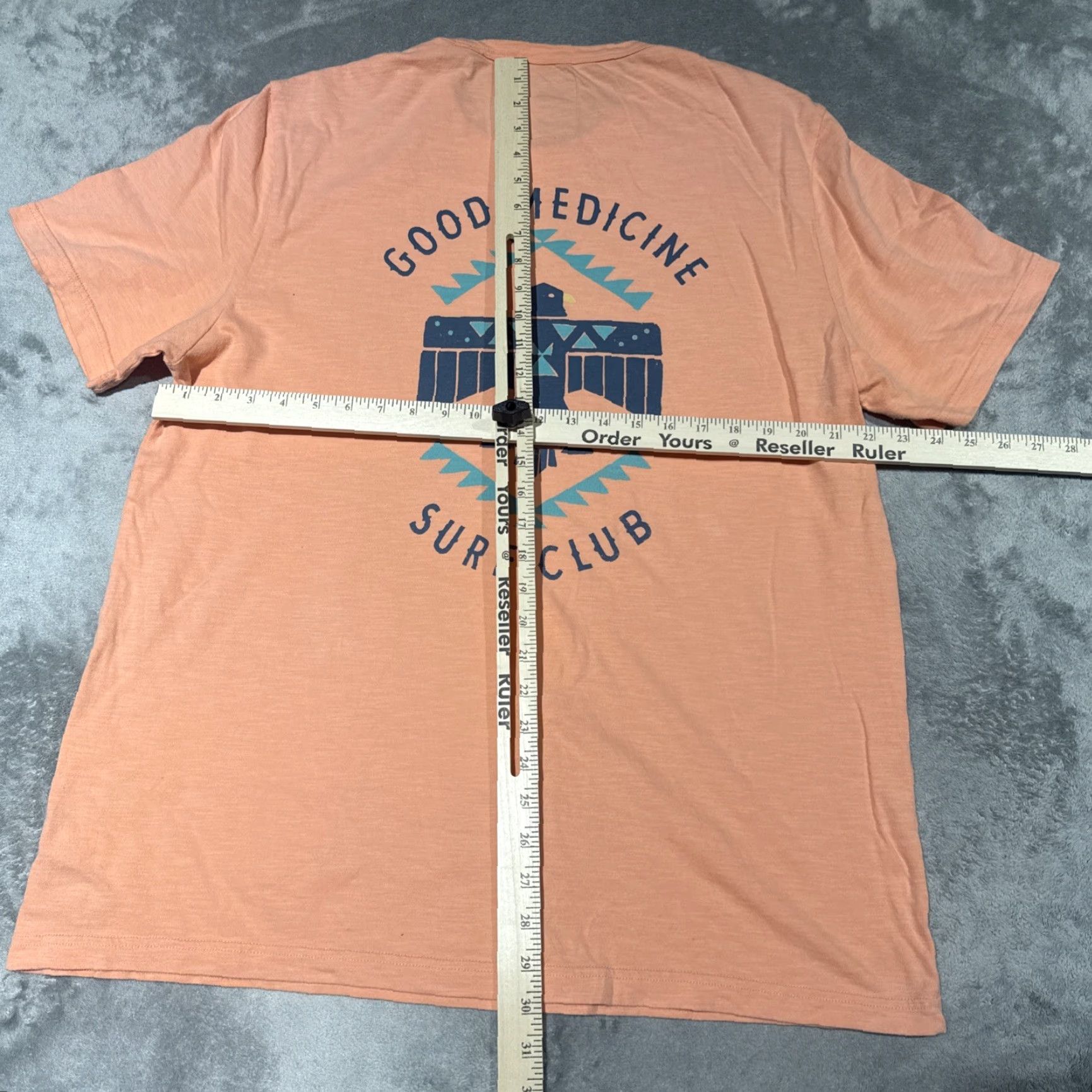 Faherty Faherty T Shirt Men’s XL Artist Series Good Medicine Surf Club Pink Men T-Shirt Short Sleeve Pink Beach Outdoor Classic Size US XL / EU 56 / 4 - 7 Thumbnail