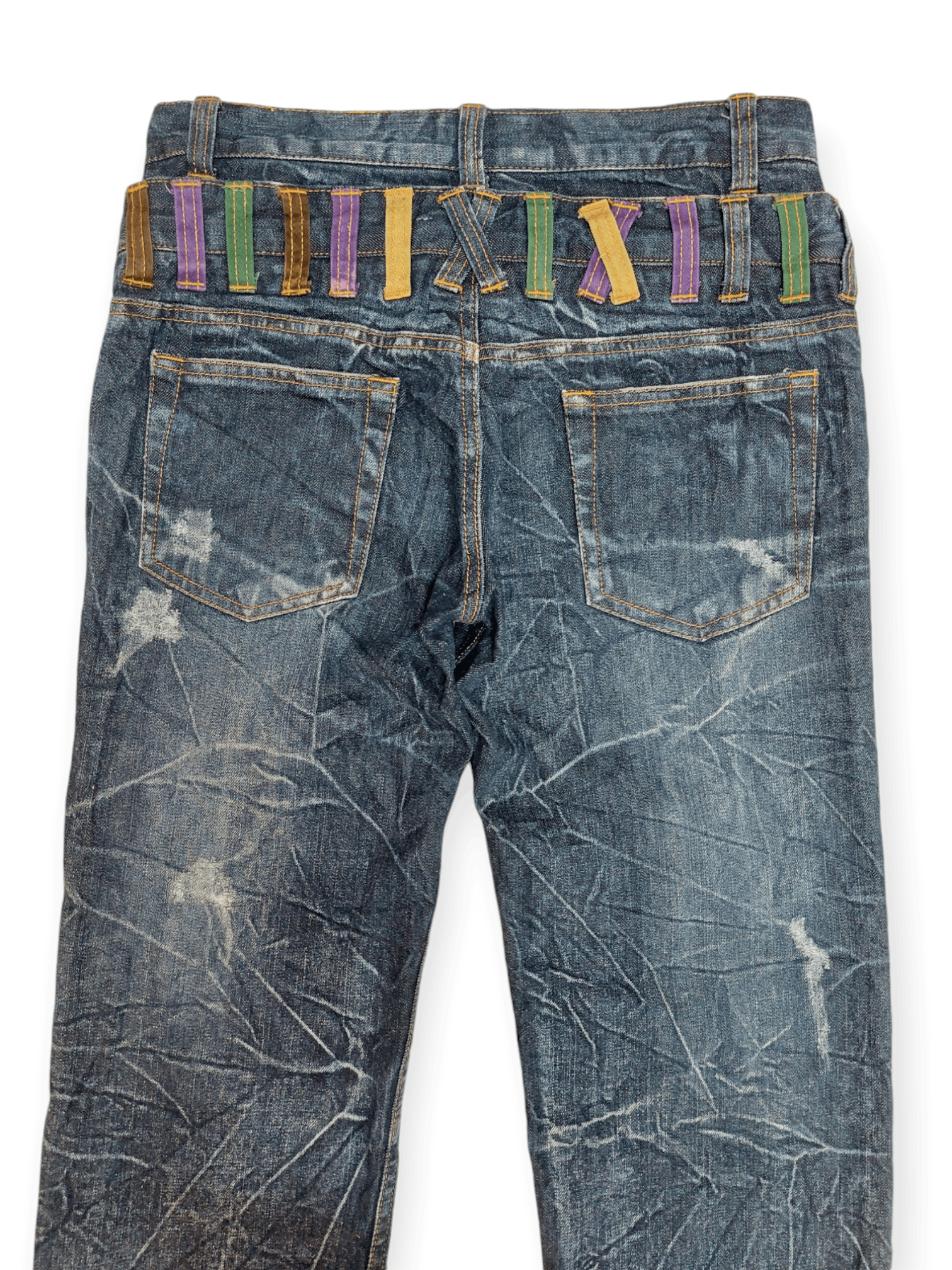 Japanese Brand Nylaus Double Waist Denim Size US 30 / EU 46 - 10 Thumbnail