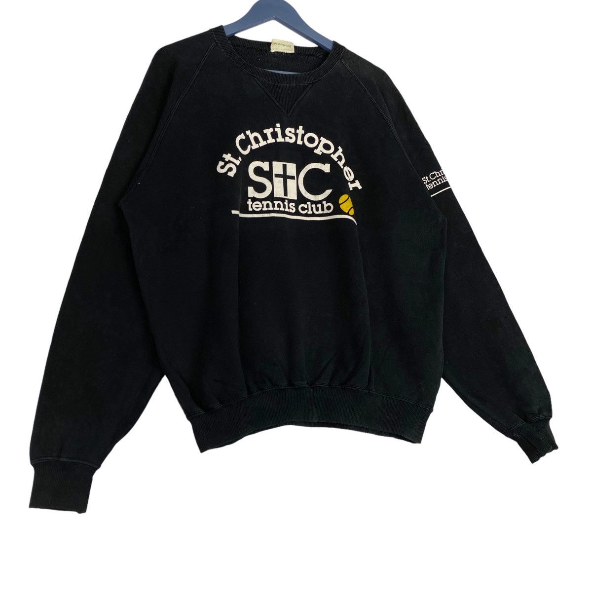 Vintage Vintage St. Christophers Tennis Club Graphic Crewneck Size US XL / EU 56 / 4 - 3 Thumbnail
