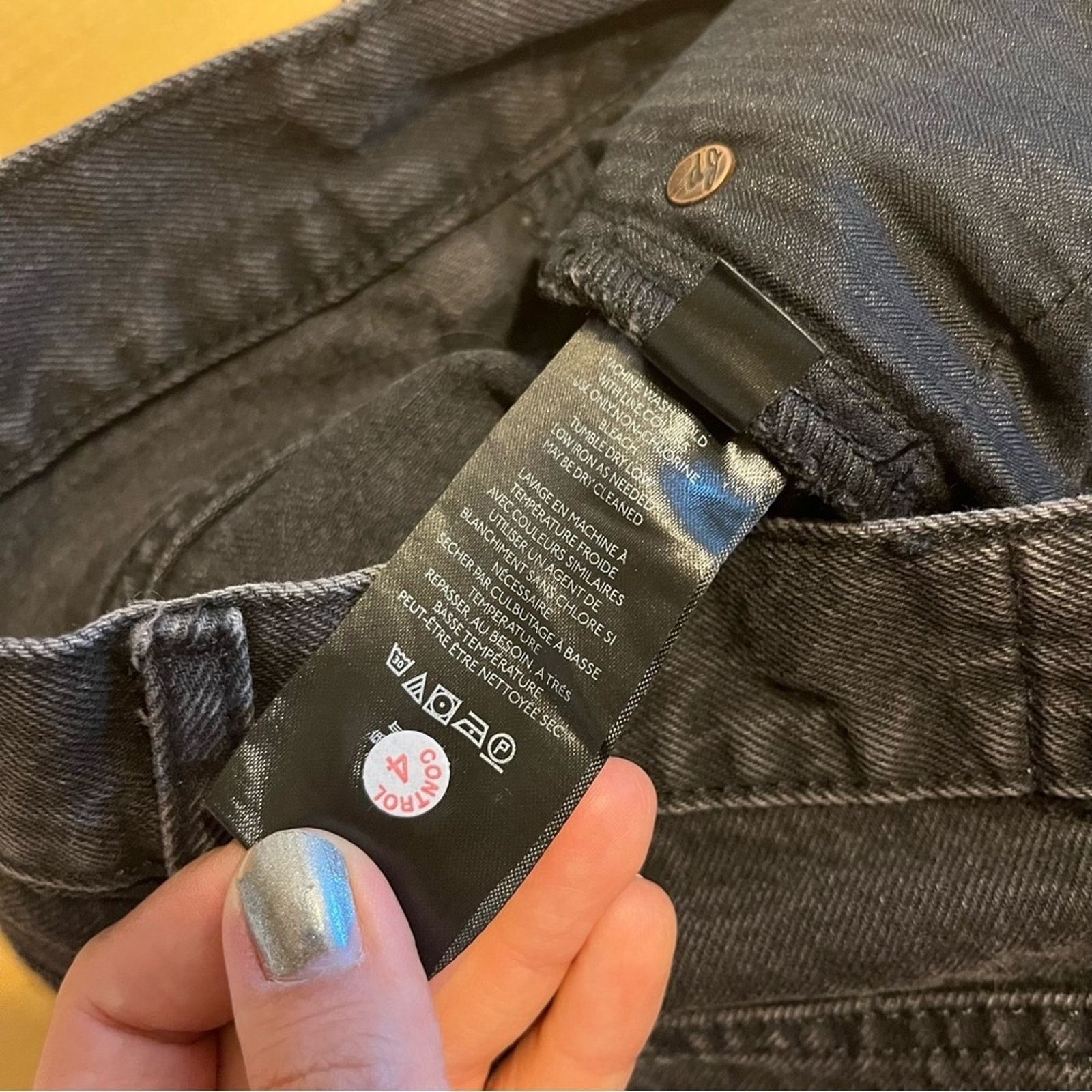 Free People FREE PEOPLE We The Free Black Boyfriend Fit Jeans Distressed Size 27" / US 4 / IT 40 - 5 Thumbnail