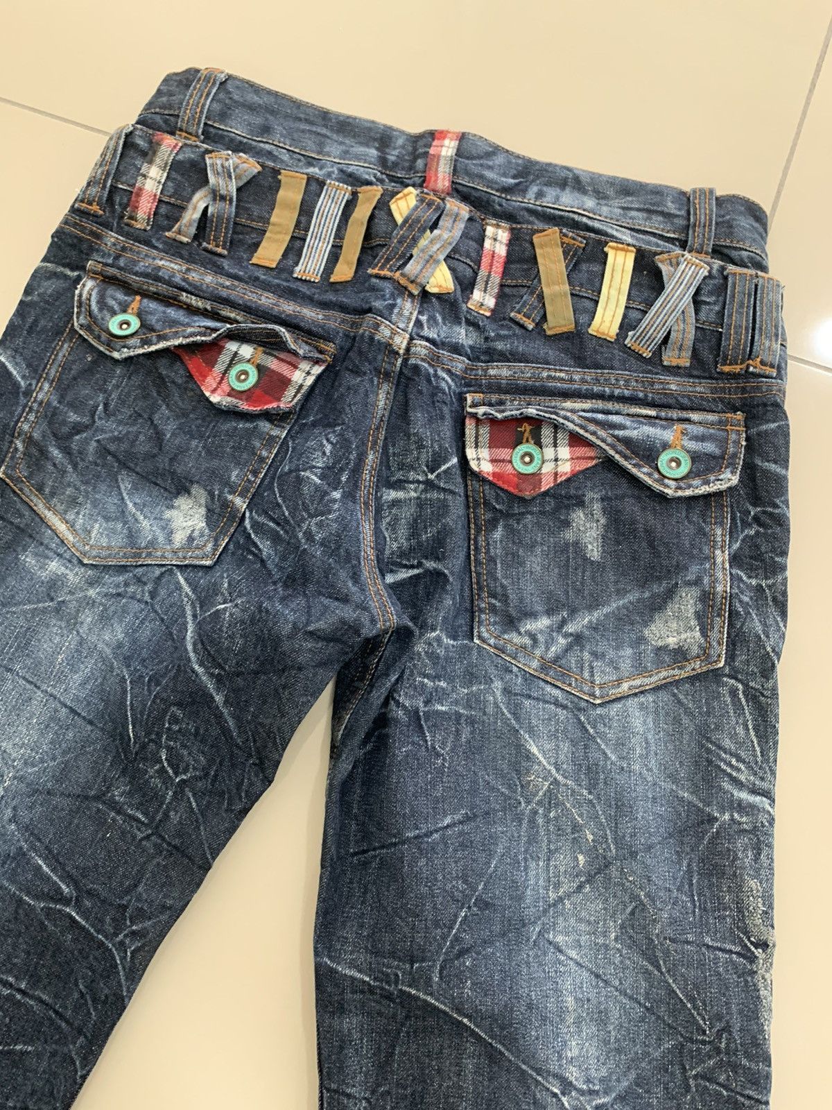 Le Grande Bleu (L.G.B.) Antfui design pants double waist japan design surf jeans Size US 30 / EU 46 - 6 Thumbnail