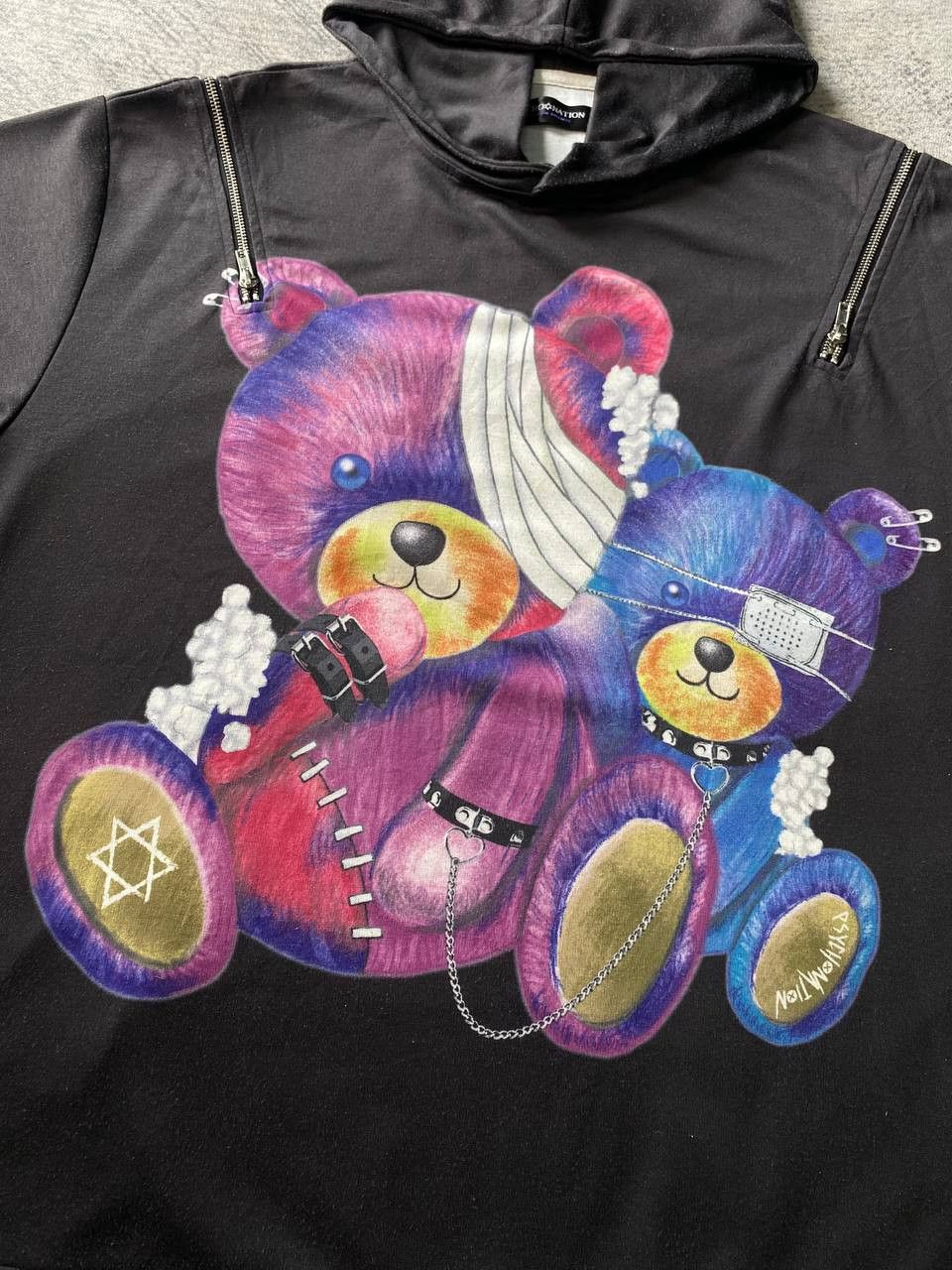 14th Addiction × Hysteric Glamour × If Six Was Nine Psycho Nation Vkei Kawaii Harajuku Baggy Oversized Hoodie Size US S / EU 44-46 / 1 - 3 Thumbnail