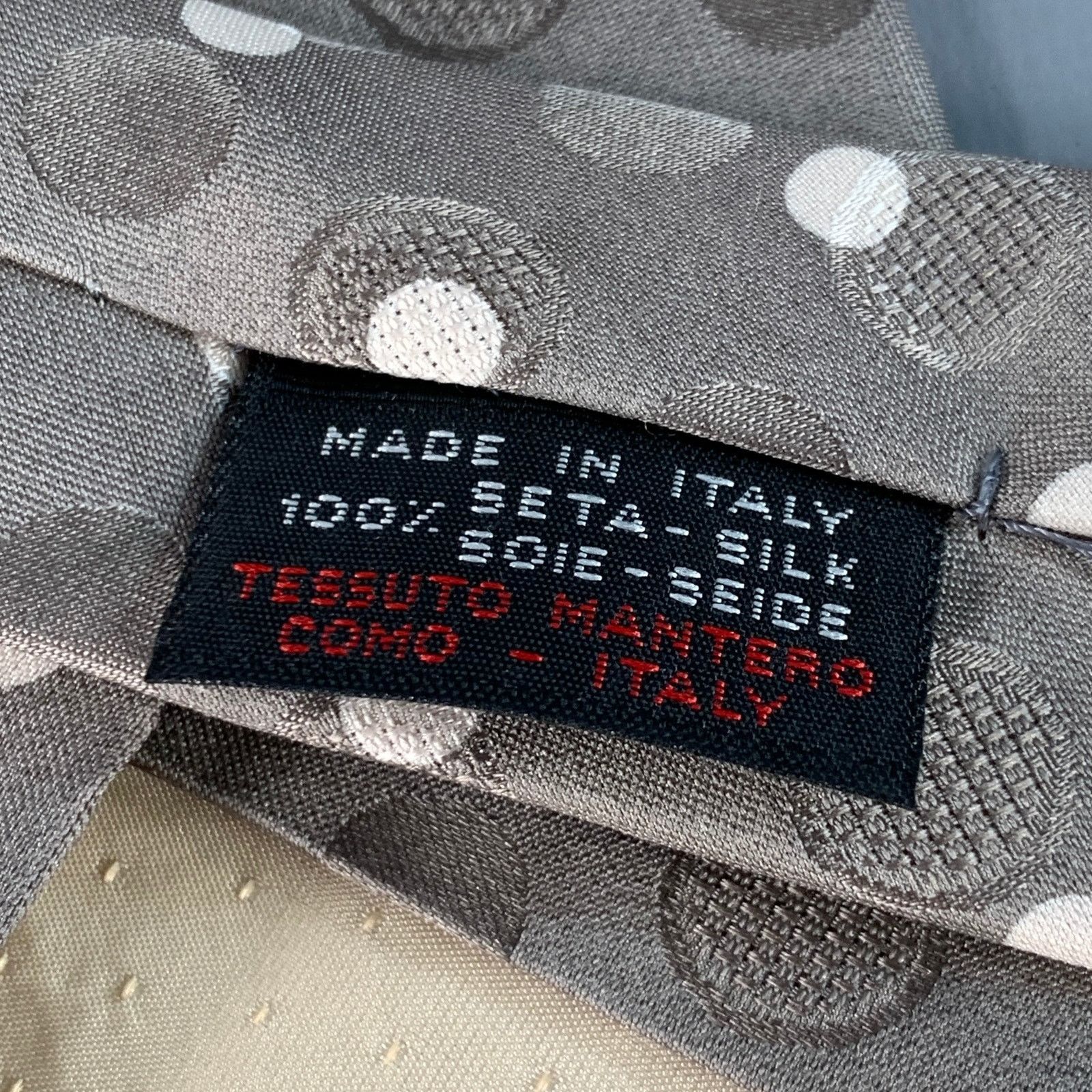 Gianfranco Ferre GIANFRANCO FERRE One Size Grey White Dots Silk Tie Size ONE SIZE - 5 Thumbnail