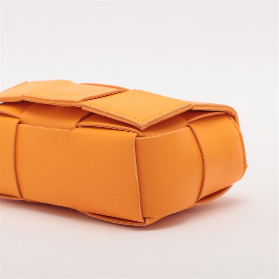 Bottega Veneta o1loc1c0824 Size: OS / Leather Cross-Body Mini Bag in Orange Size ONE SIZE - 3 Thumbnail