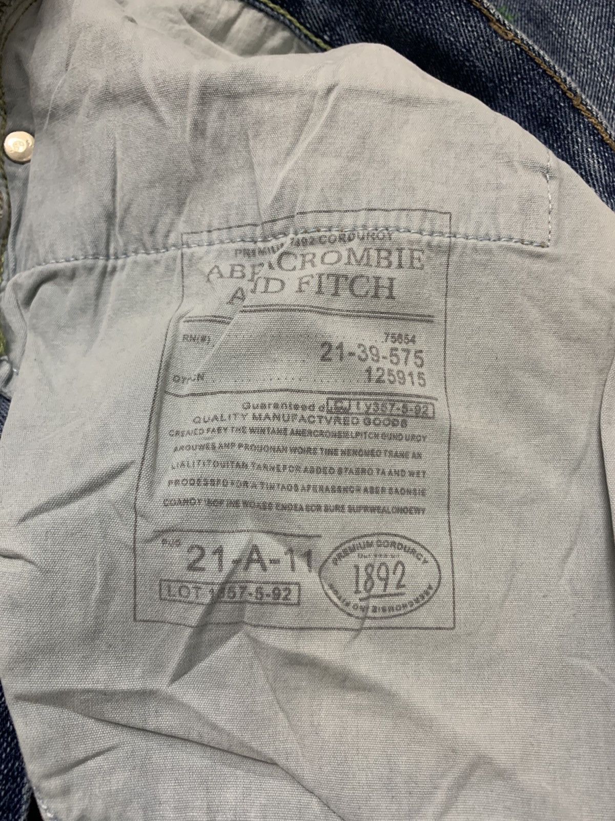 Abercrombie & Fitch Vintage Abercrombie & Fitch Baggy Denim Jean Pants W33x30 Size US 33 - 20 Thumbnail