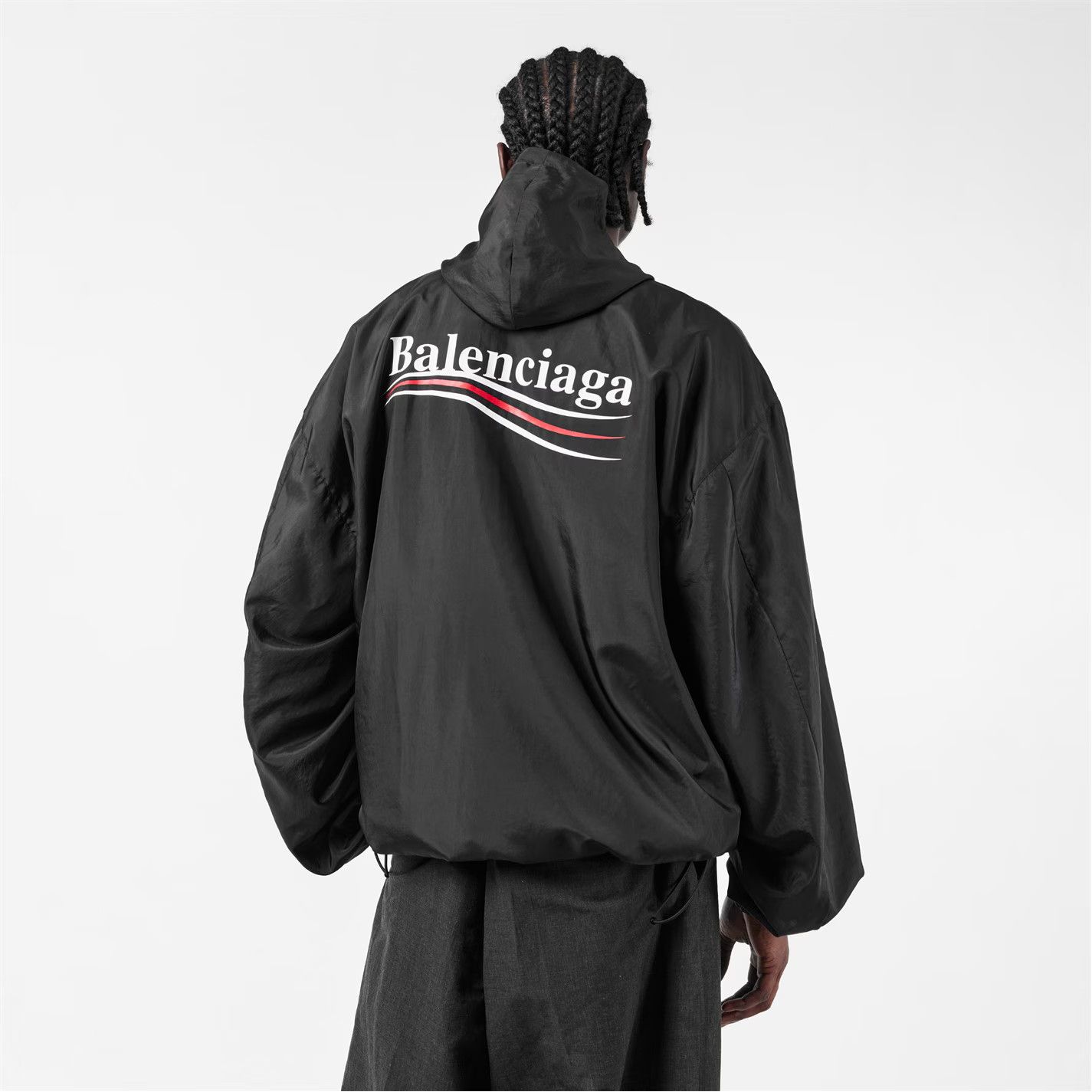 Balenciaga o1g2r1mq0226 Weather Protection Rain Anorak Jacket In Black Size US M / EU 48-50 / 2 - 4 Thumbnail