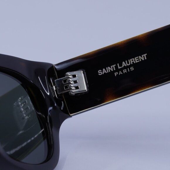 Saint Laurent Paris Saint Laurent SL573 002 Sunglasses Dark Havana Square Frame, Size ONE SIZE - 8 Thumbnail