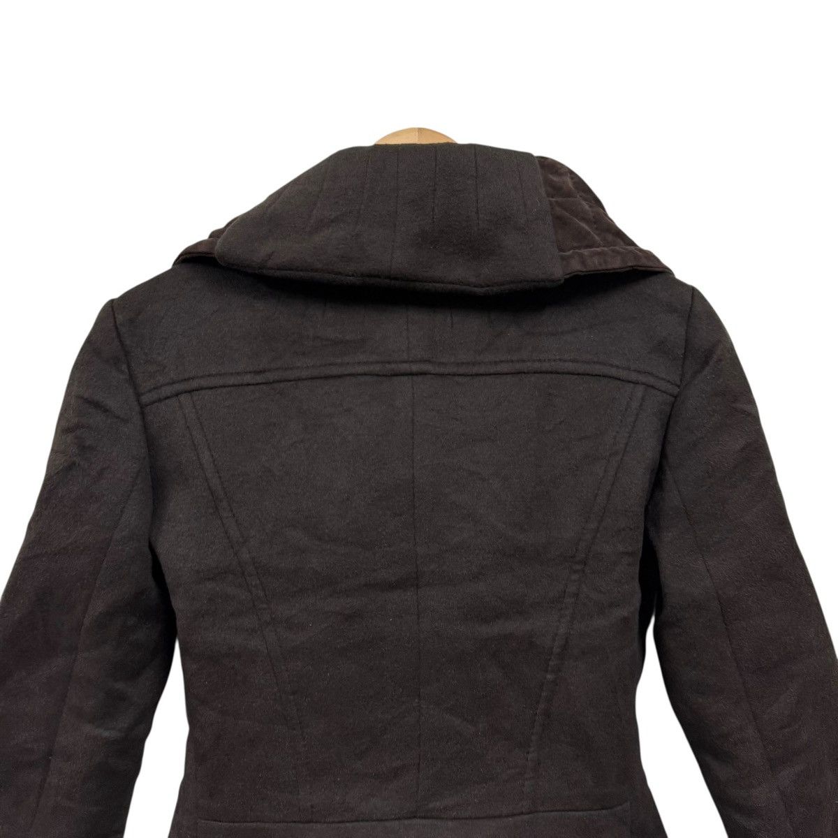 Brunello Cucinelli Tomaso Stefanelli Wrap Jacket Draped Collar Belted Size M / US 6-8 / IT 42-44 - 8 Thumbnail