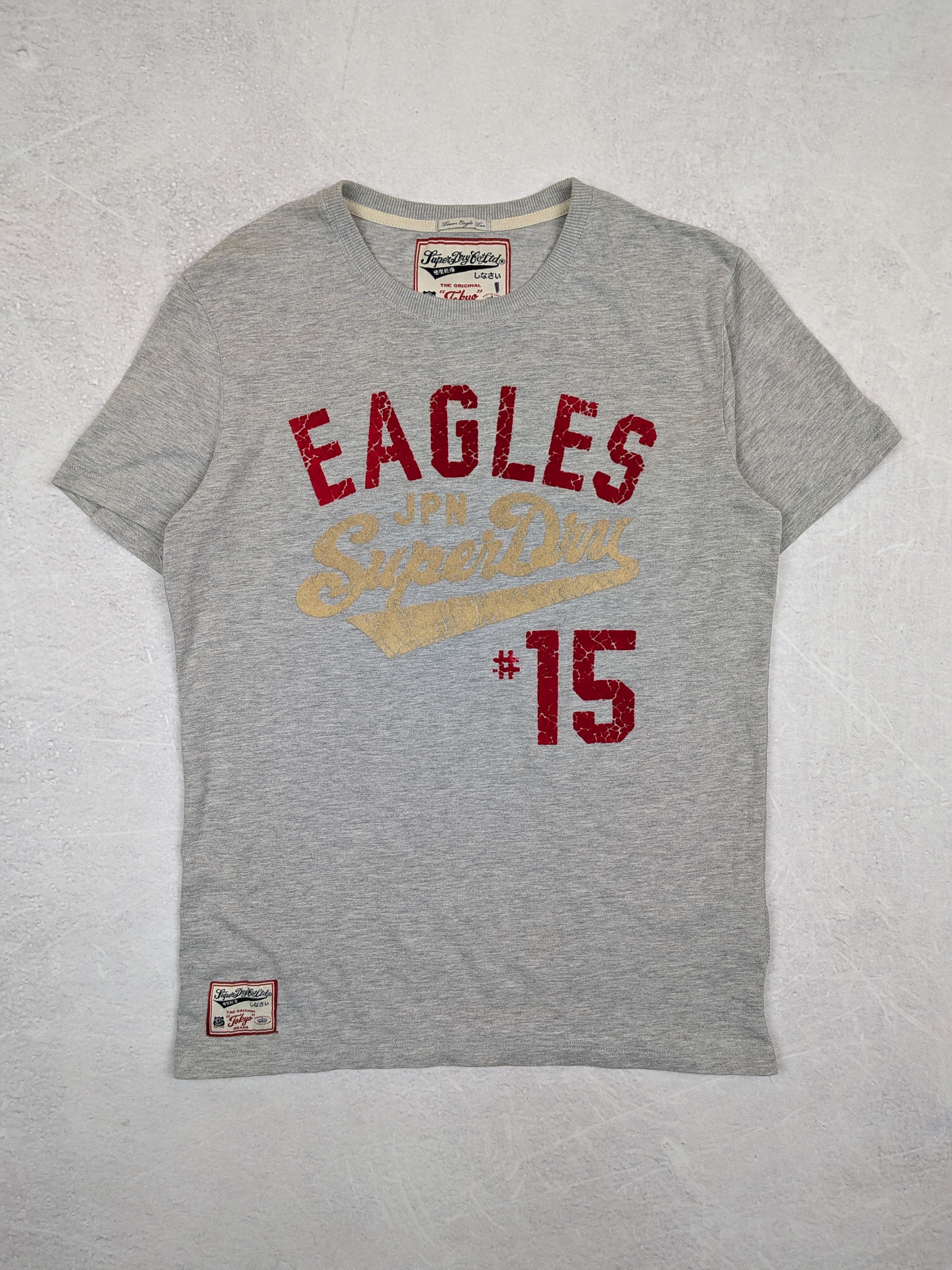 Superdry Superdry Lean Eagle Vintage Grey Graphic T-Shirt Size M / L Size US L / EU 52-54 / 3 - 1 Thumbnail