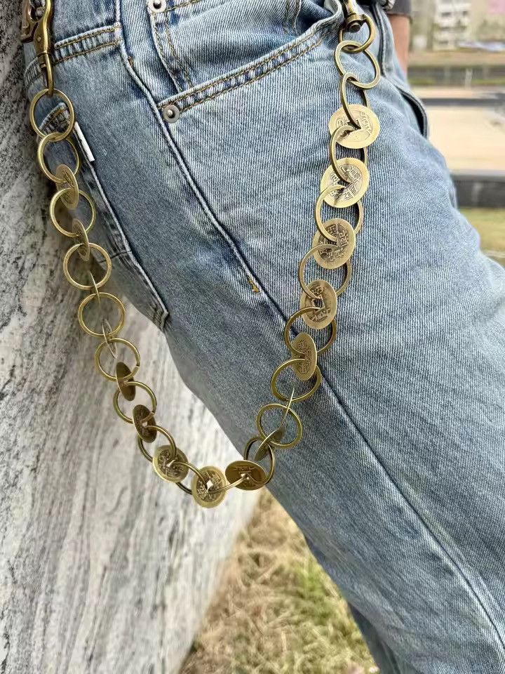 Vintage Hip-Hop Punk Style Wallet Chain Size ONE SIZE - 1 Thumbnail
