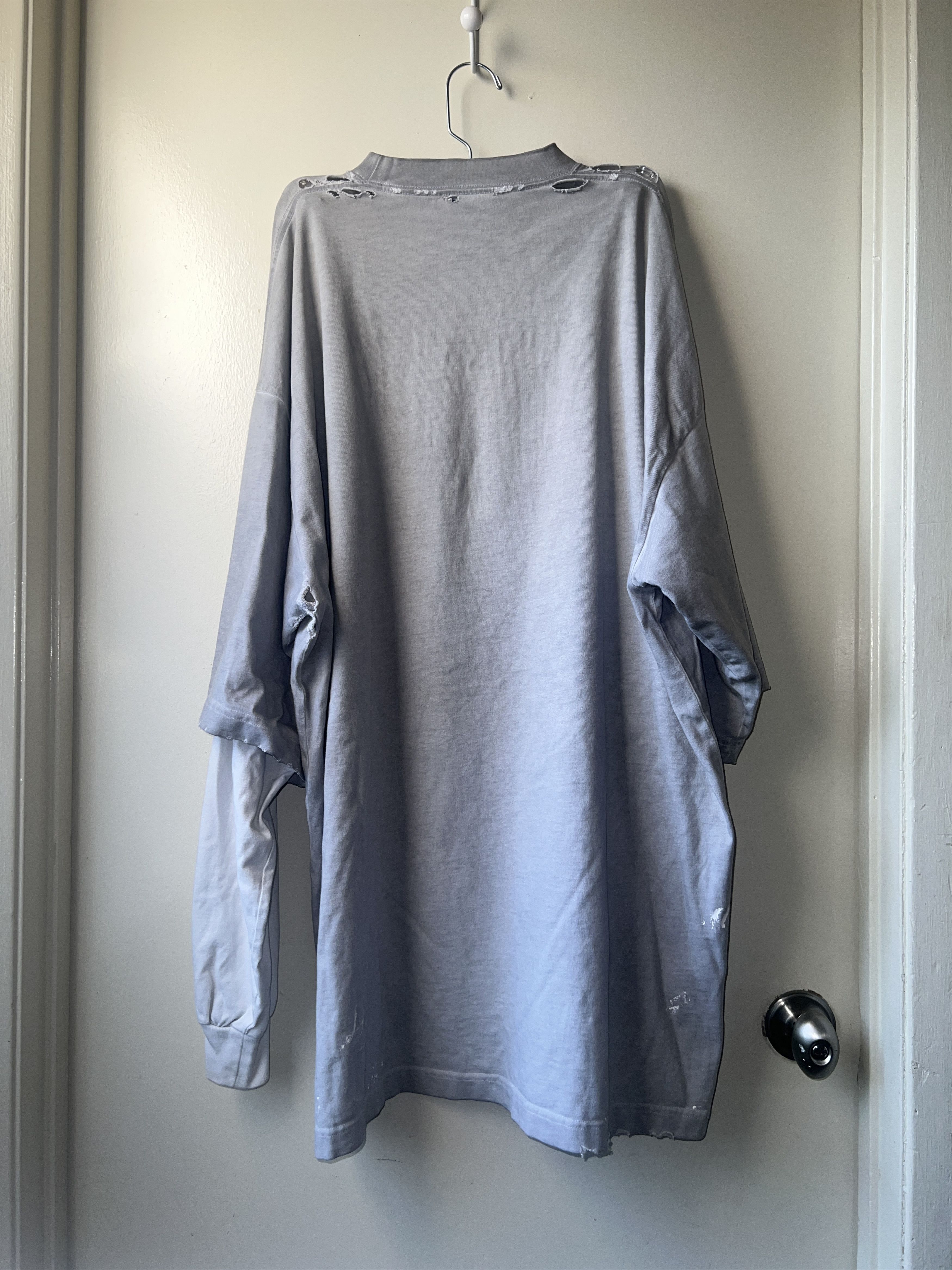 Balenciaga Balenciaga Metal Double Sleeves Logo T-shirt Size US M / EU 48-50 / 2 - 6 Thumbnail