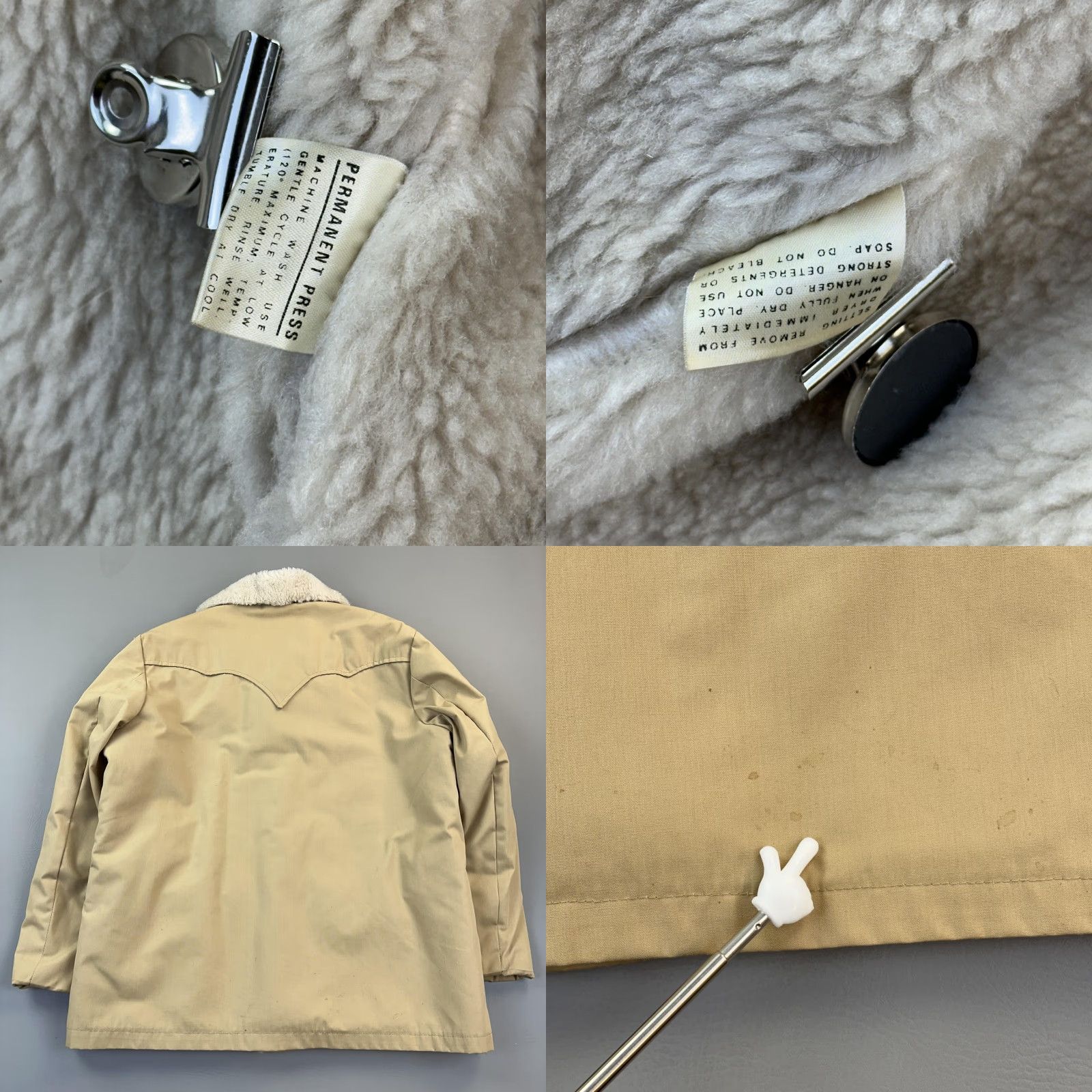 Vintage VINTAGE Vanderbilt Jacket Mens 46 Tan Sherpa Lined Western Coat Cowboy 70s Size US S / EU 44-46 / 1 - 8 Thumbnail