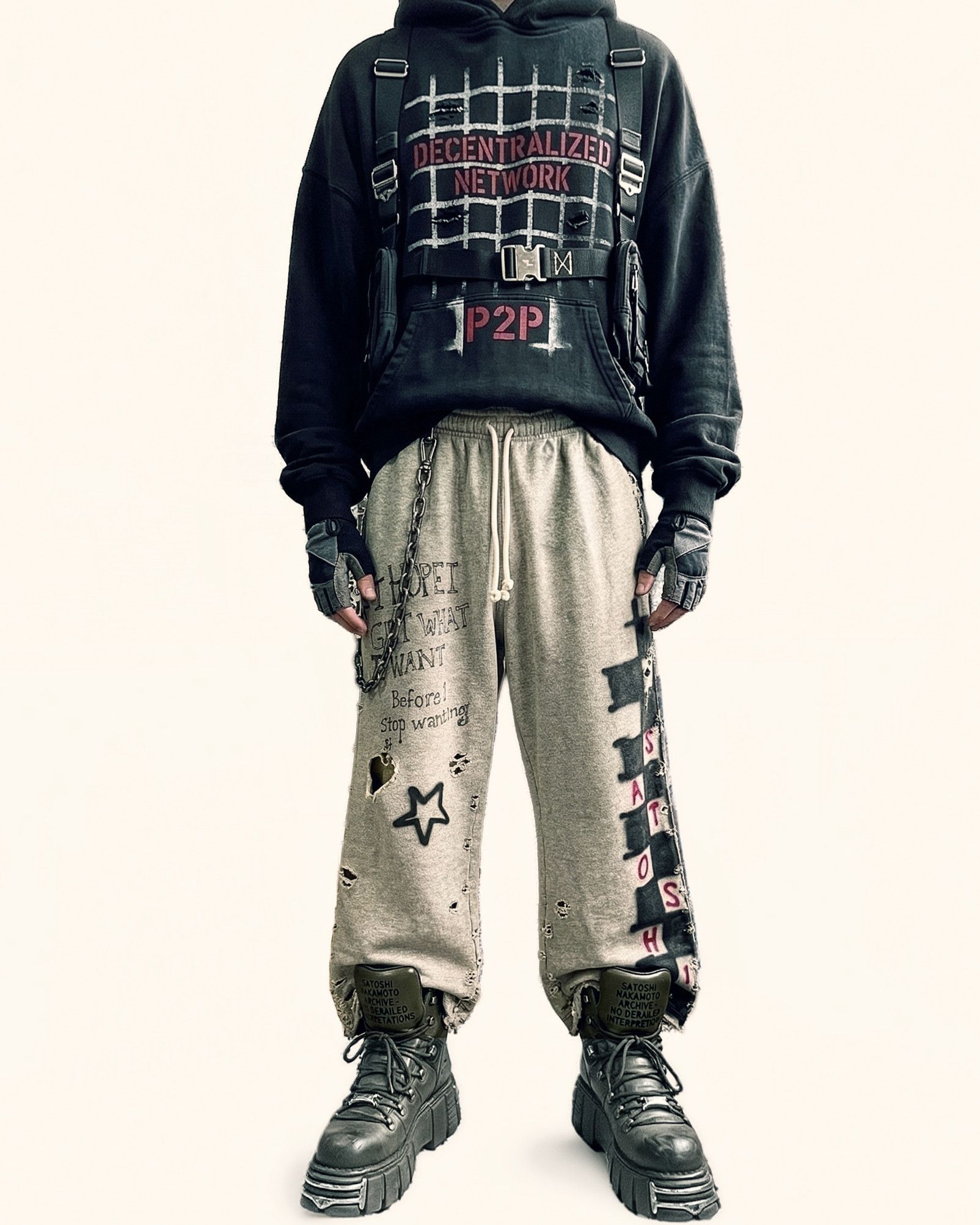 Satoshi Nakamoto "Get What I Want" Sweatpant Size US 32 / EU 48 - 1 Thumbnail