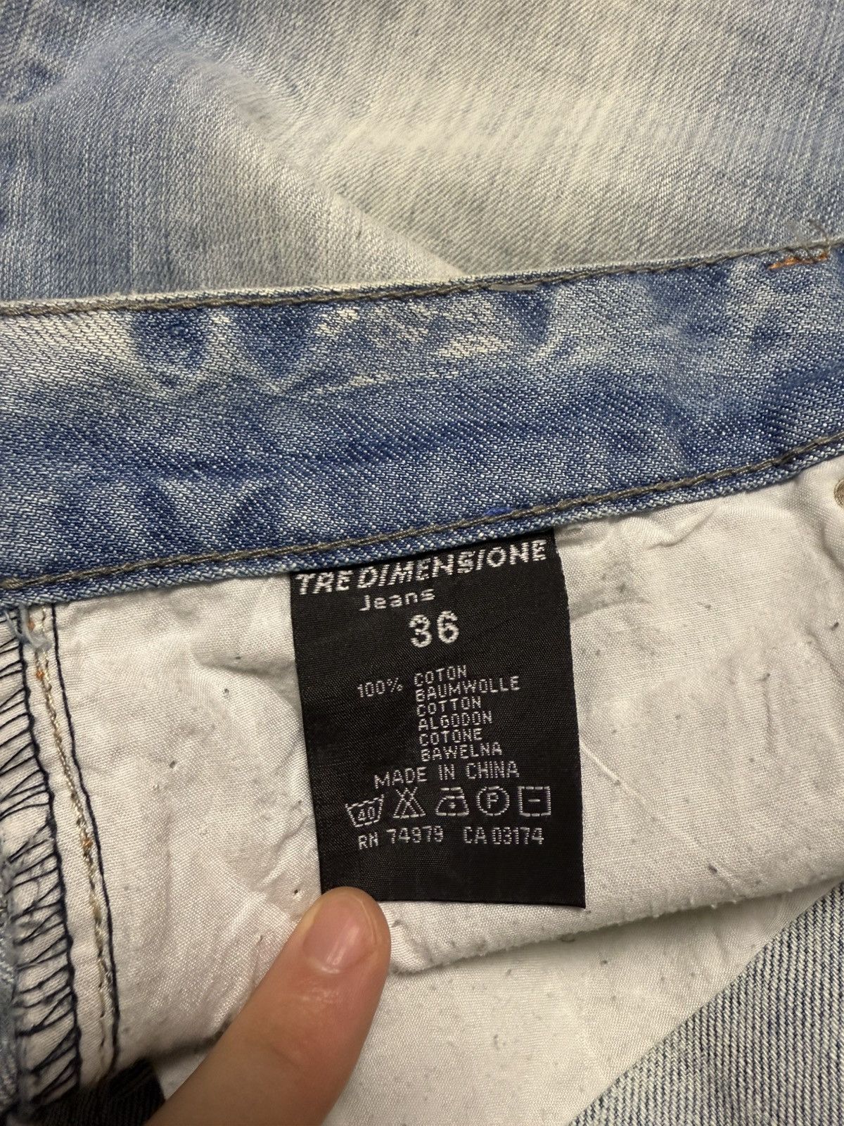 Japanese Brand Sick Vintage Baggy Jeans Japanese Distressed Wash Pants 90s Size US 36 / EU 52 - 11 Thumbnail