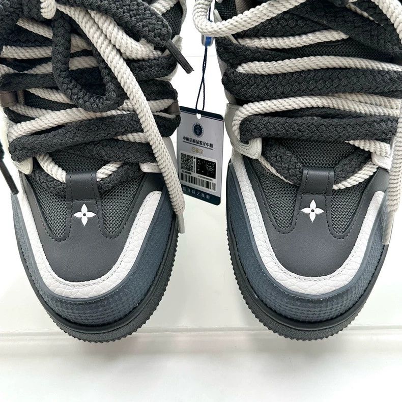 Louis Vuitton Louis Vuitton Skate black and white grey bread sneakers Size US 6 / IT 36 - 6 Thumbnail