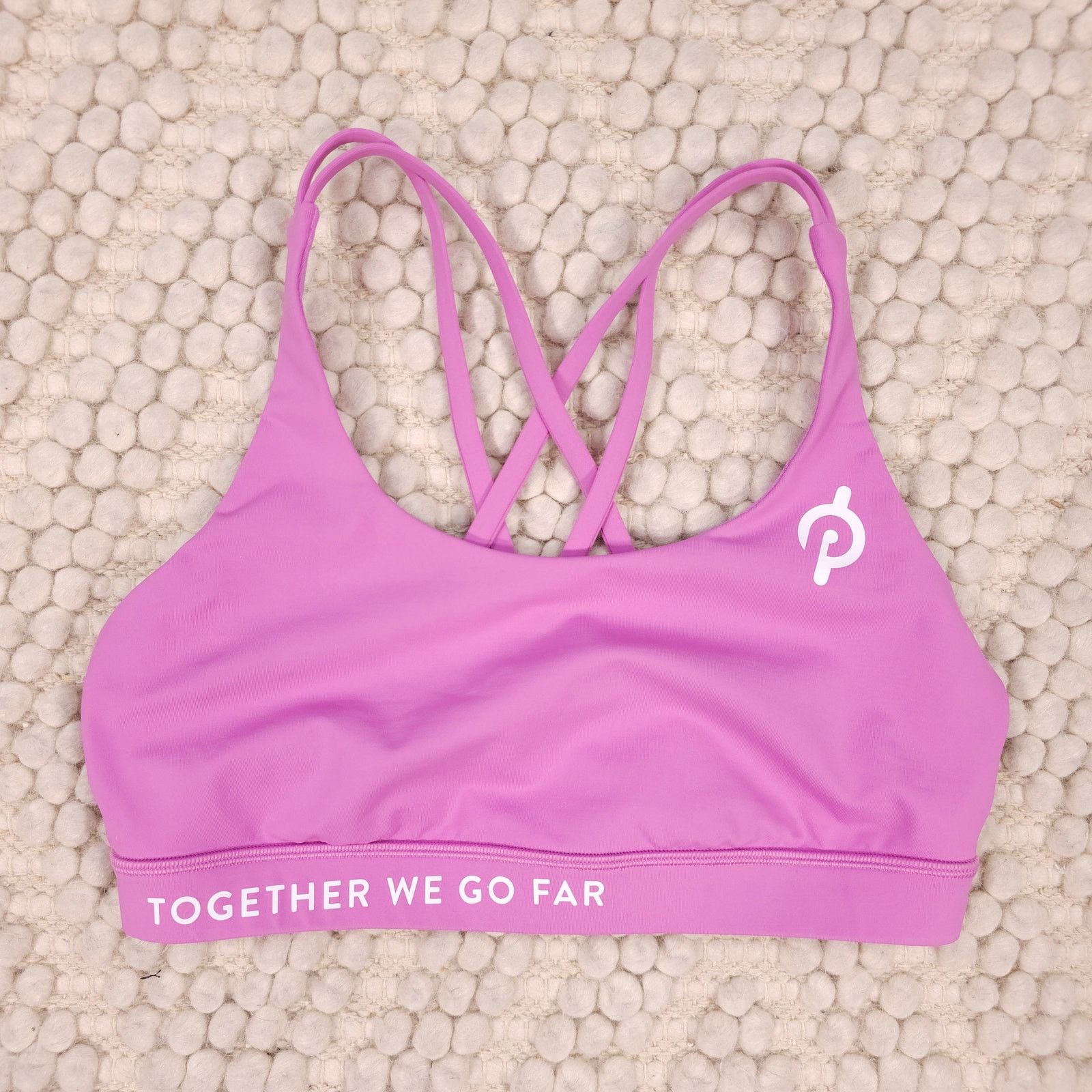 Lululemon Lululemon x Peloton Energy Bra Dark Prism Pink Sz 8 Size ONE SIZE - 5 Thumbnail