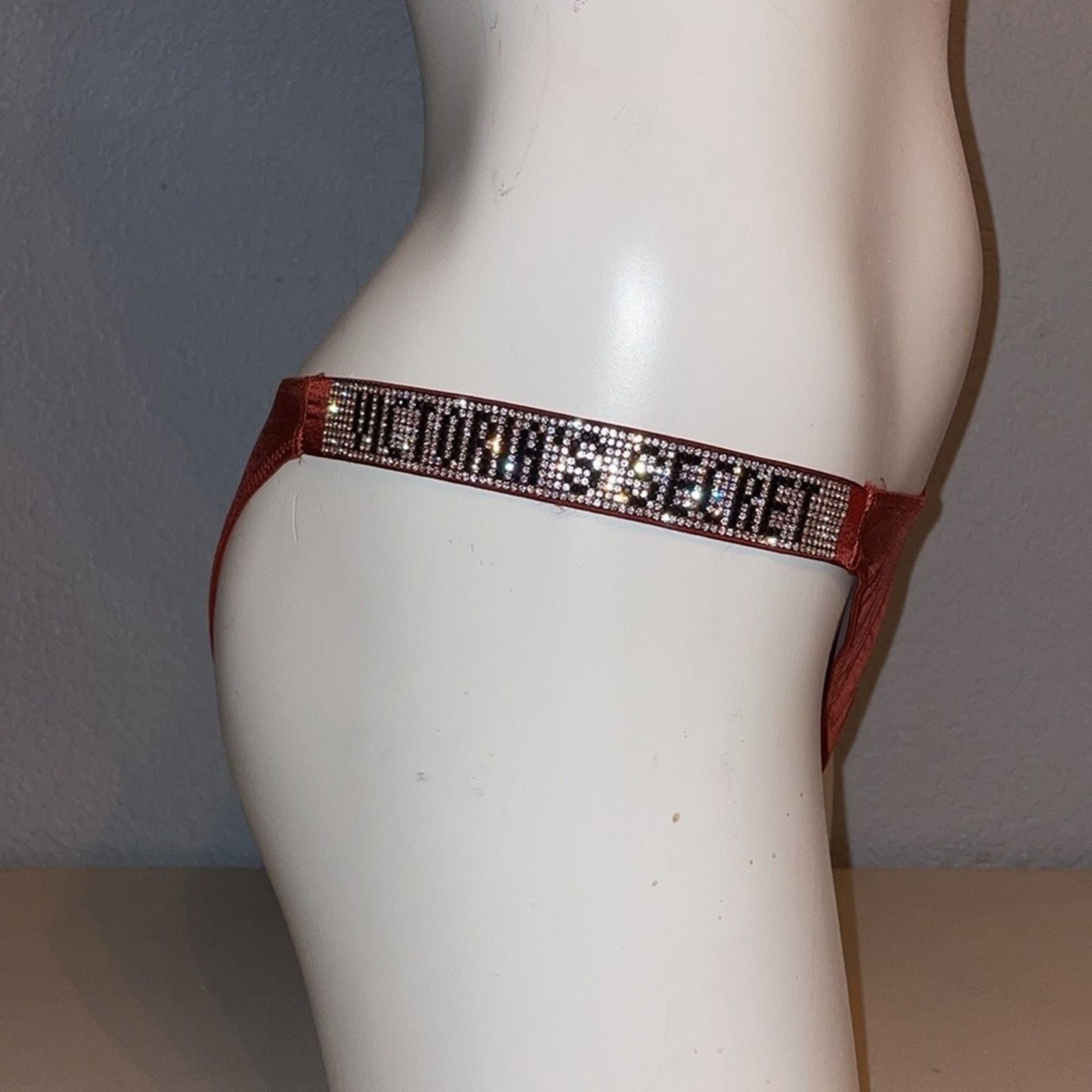 Victoria's Secret VS VERY SEXY Shine Strap Brazilian Panty Satin Bling Size ONE SIZE - 2 Thumbnail
