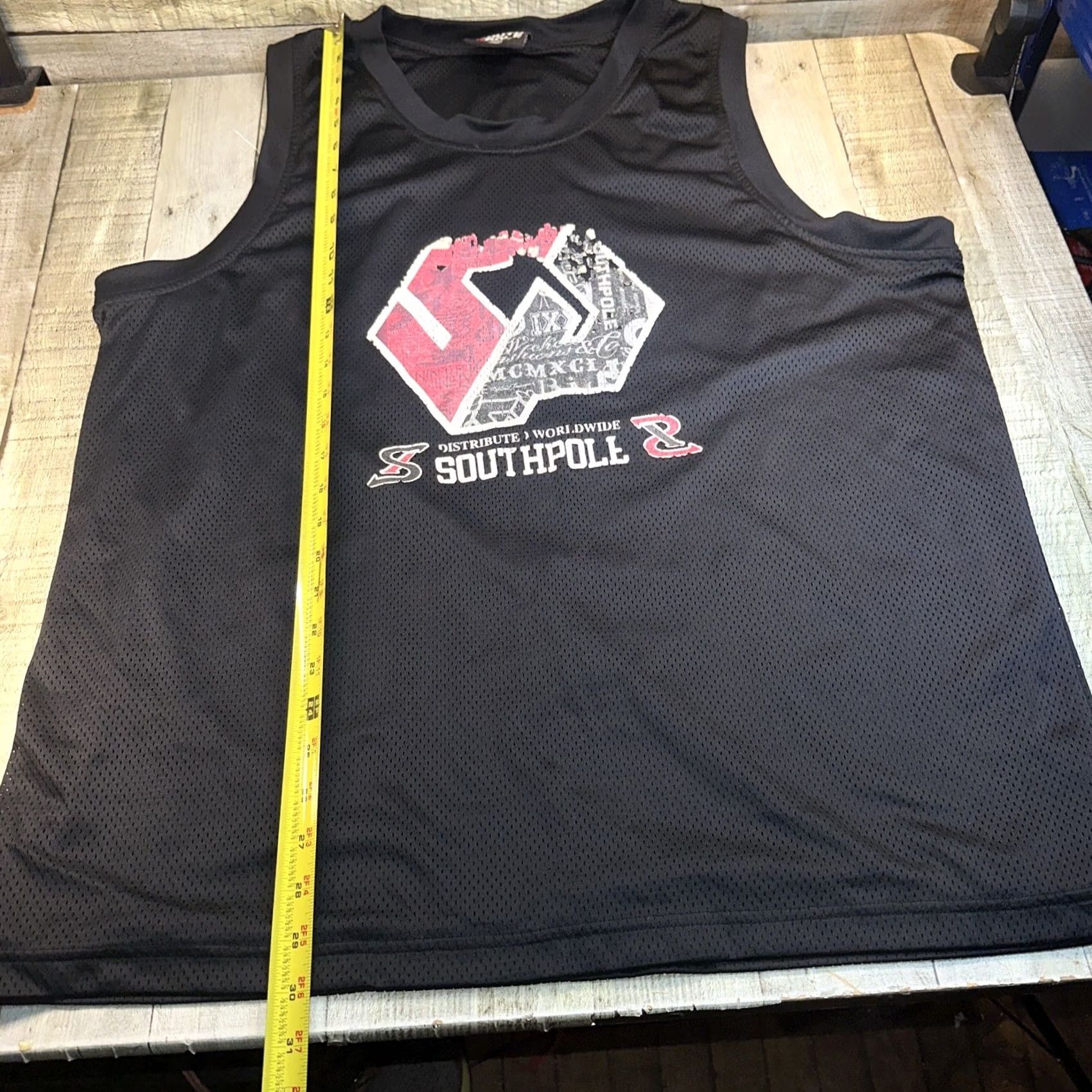 Southpole VINTAGE Southpole Basketball Jersey Shirt XXL Men Black 2XL Activewear Mens Basketball Jersey Size US XXL / EU 58 / 5 - 5 Thumbnail