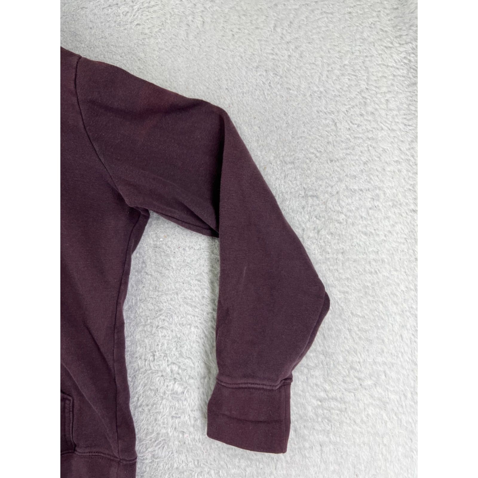 The North Face The North Face Sweater Womens Medium Burgundy Hoodie Cotton Blend Pocket READ Size M / US 6-8 / IT 42-44 - 2 Thumbnail