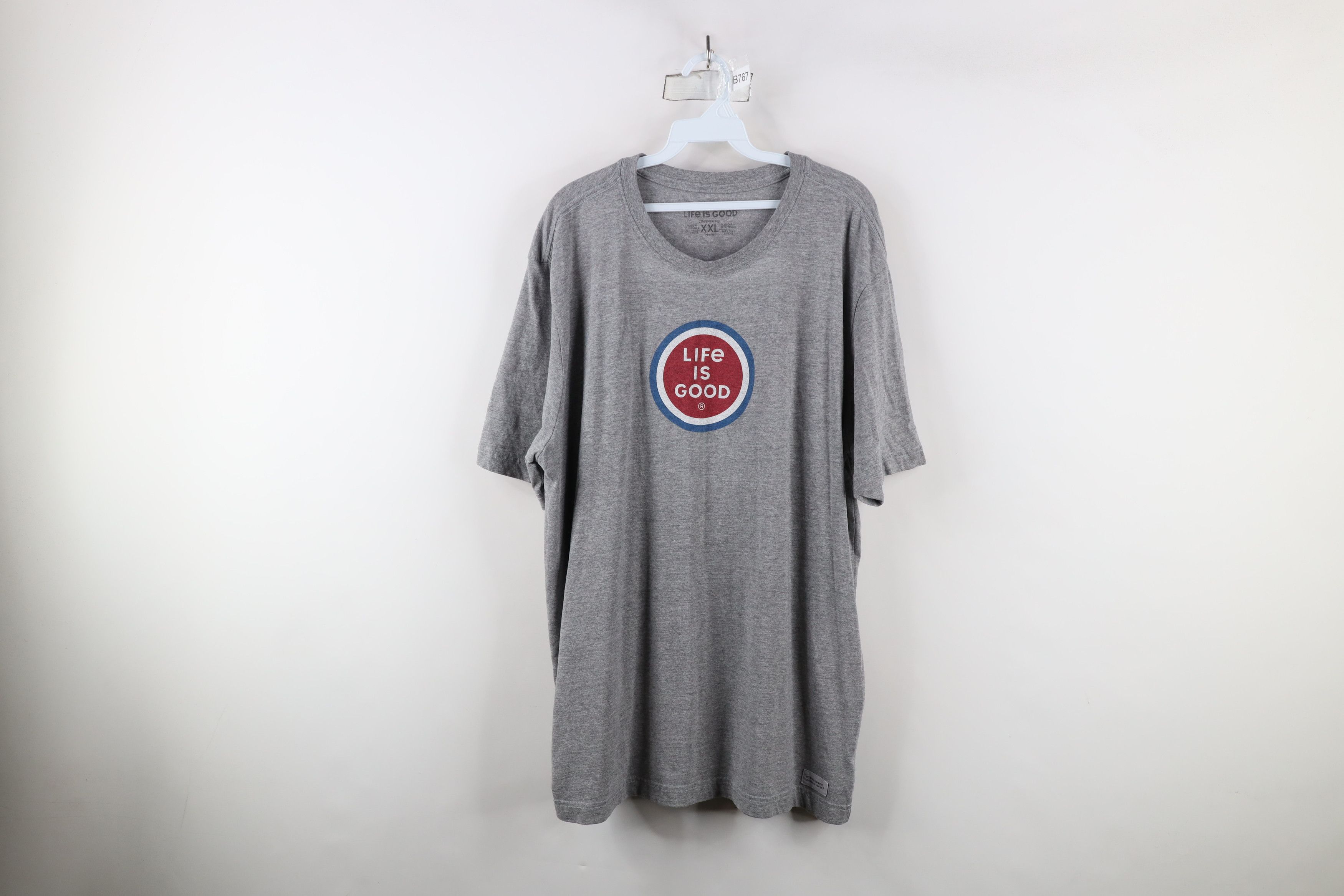 Life is Good × Vintage Life Is Good Bullseye Short Sleeve T-Shirt Heather Gray Size US XXL / EU 58 / 5 - 1 Thumbnail