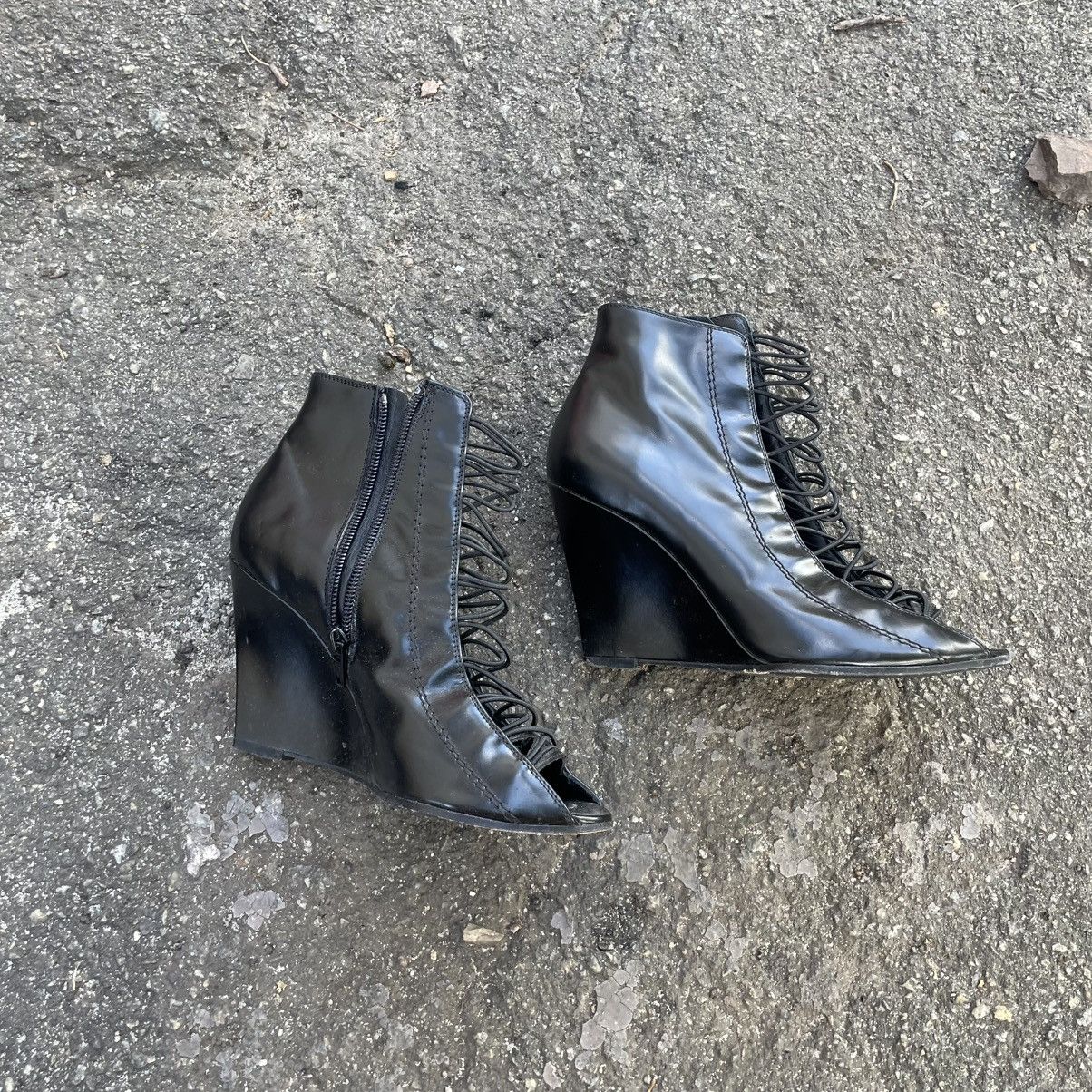 Givenchy Givenchy lace up wedge ankle shoes Stilett Sandal Boots slip Size US 6 / IT 36 - 1 Thumbnail