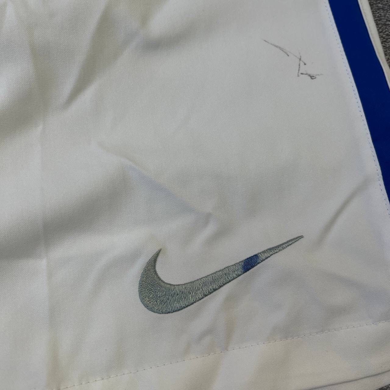 Nike Nike Brazil Football Shorts Mens Athletic Soccer White Size US 35 - 9 Thumbnail