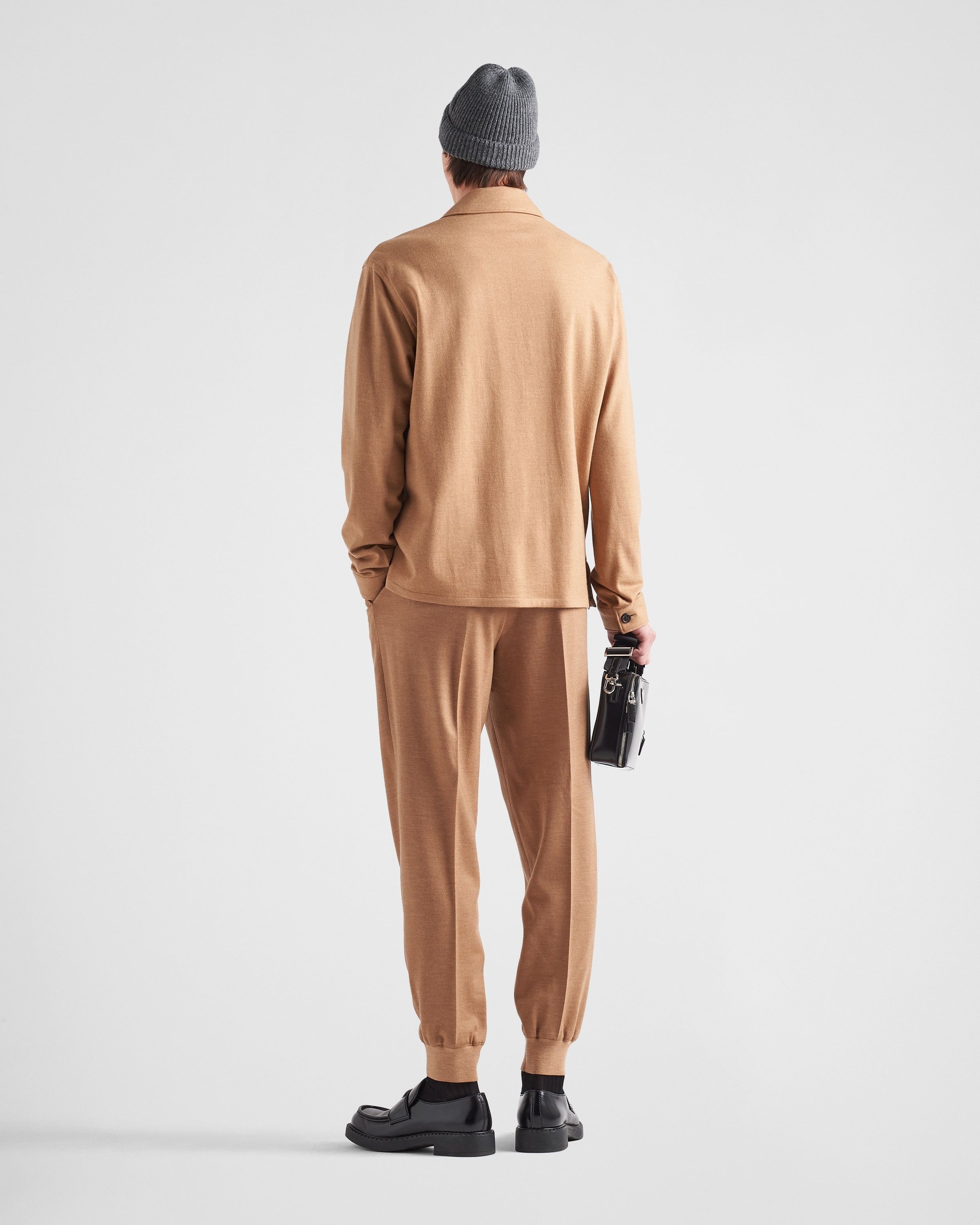 Prada o1la1rc1a0925 Wool Blend Shirt in Brown Size US M / EU 48-50 / 2 - 5 Thumbnail