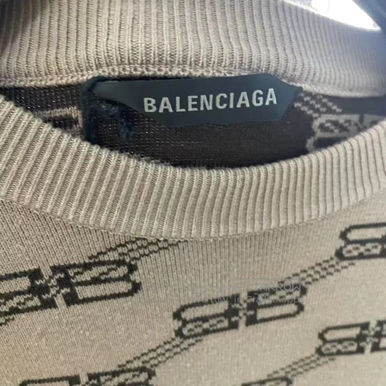 Balenciaga Balenciaga Khaki lock logo knit sweater Size US M / EU 48-50 / 2 - 3 Thumbnail