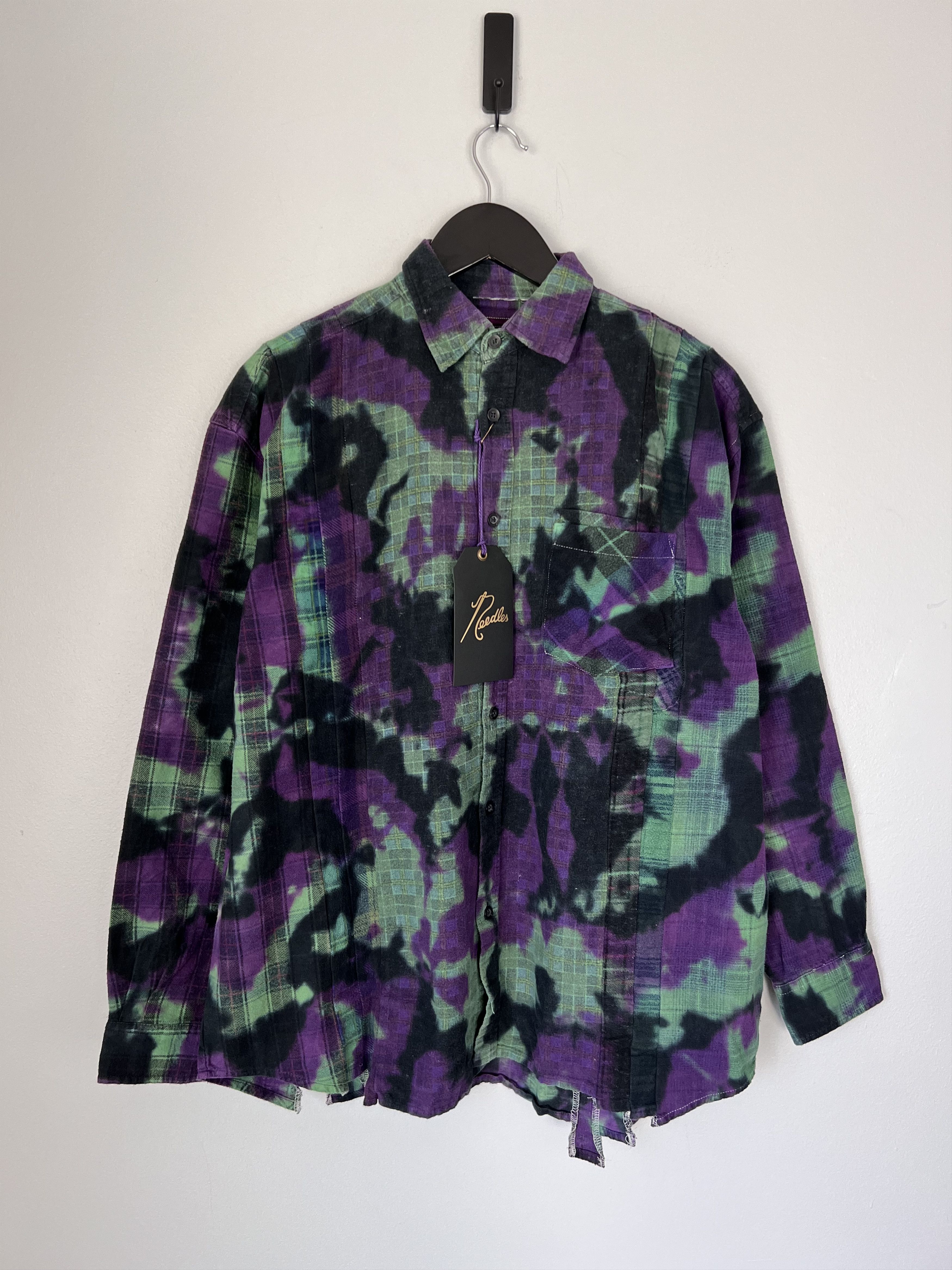 Needles Needles Rebuild 7 Cuts Flannel in Tie Dye Size US XL / EU 56 / 4 - 1 Thumbnail