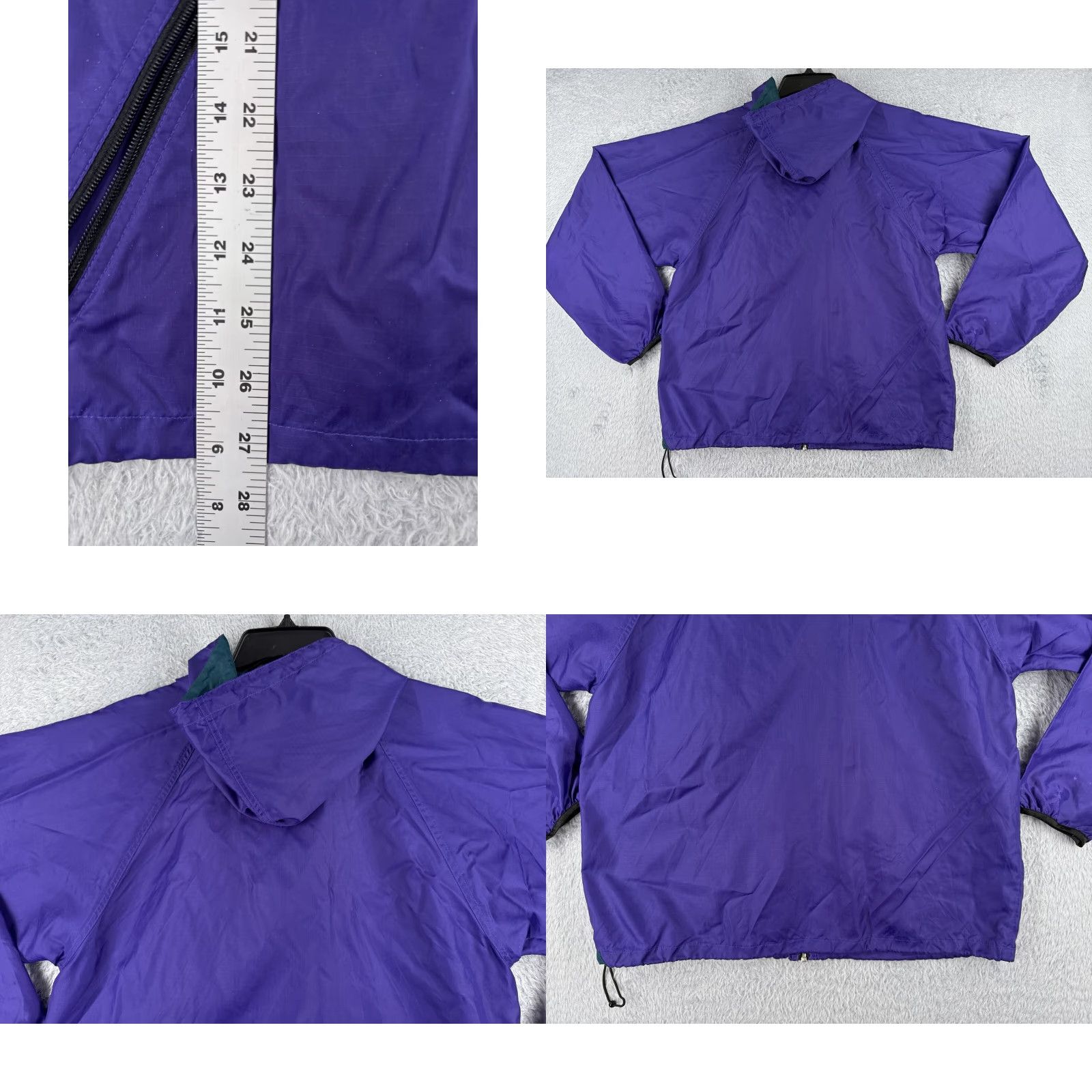 Helly Hansen VINTAGE Helly Hansen Jacket Windbreaker Adult Small Purple Nylon Shell Hooded Men's Regular Windbreaker Purple 34 in Solid Shell 90s Theme Mens Size US S / EU 44-46 / 1 - 9 Thumbnail
