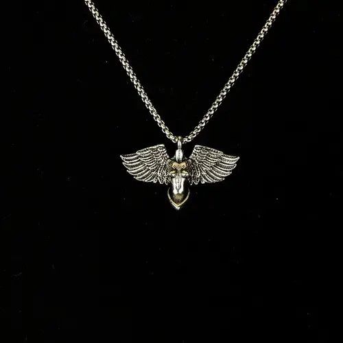 Jewelry Wings Punk Necklace Grunge Chain Size ONE SIZE - 1 Thumbnail