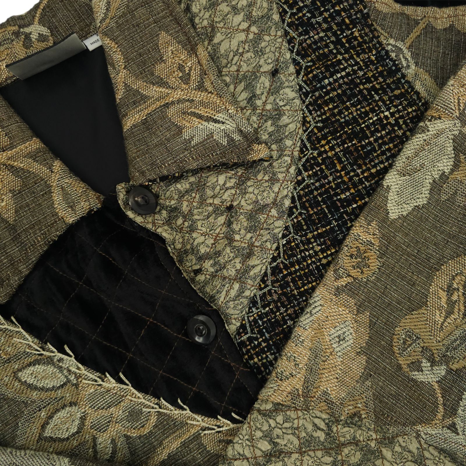 Other Yak Magik Jacket XL Floral Tapestry Patchwork Quilted Velvet Size XL / US 12-14 / IT 48-50 - 10 Thumbnail