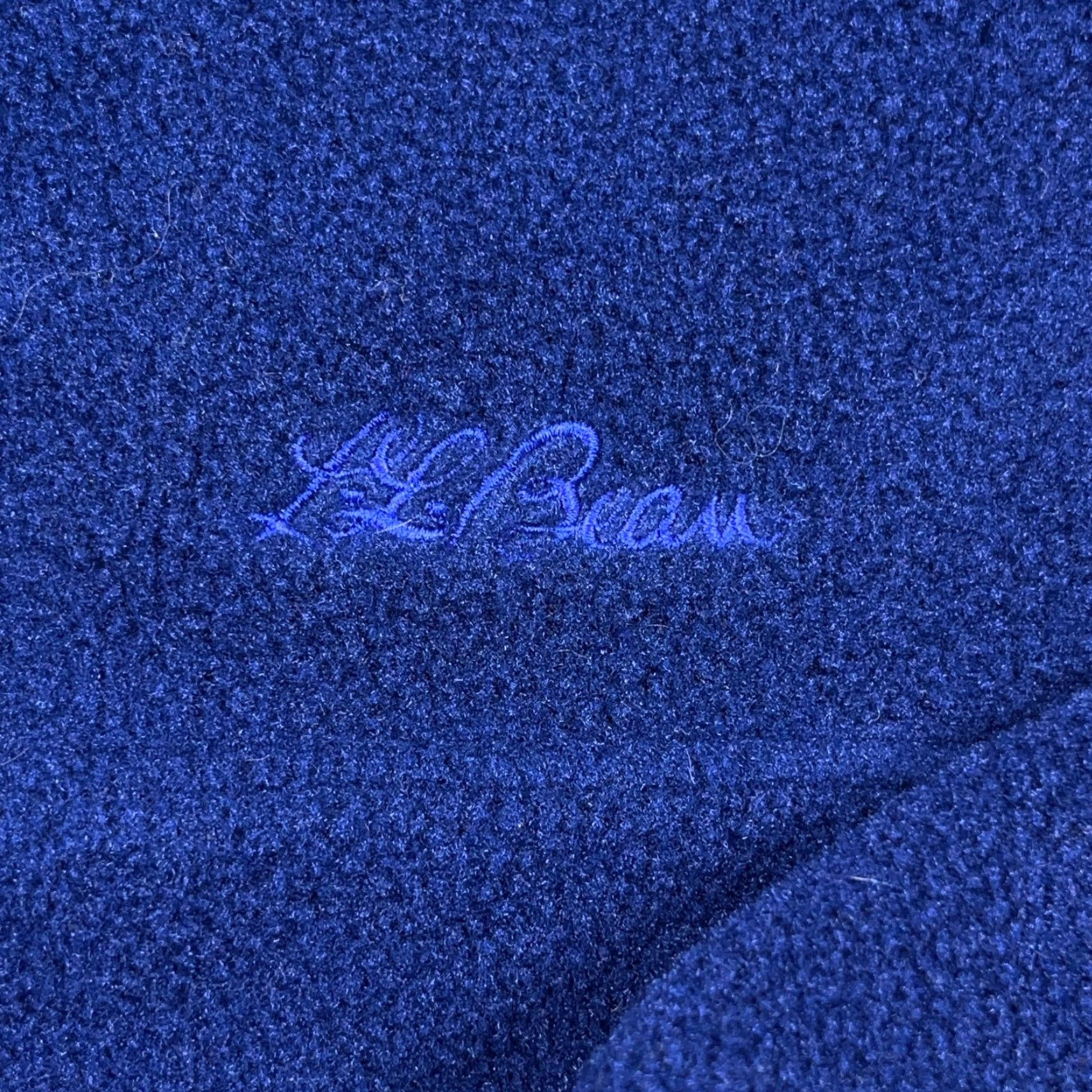 Vintage VINTAGE L.L.Bean Sweater Shirt Men Large Navy Blue Fleece Pullover Snap T 90s Adult Size US L / EU 52-54 / 3 - 4 Thumbnail