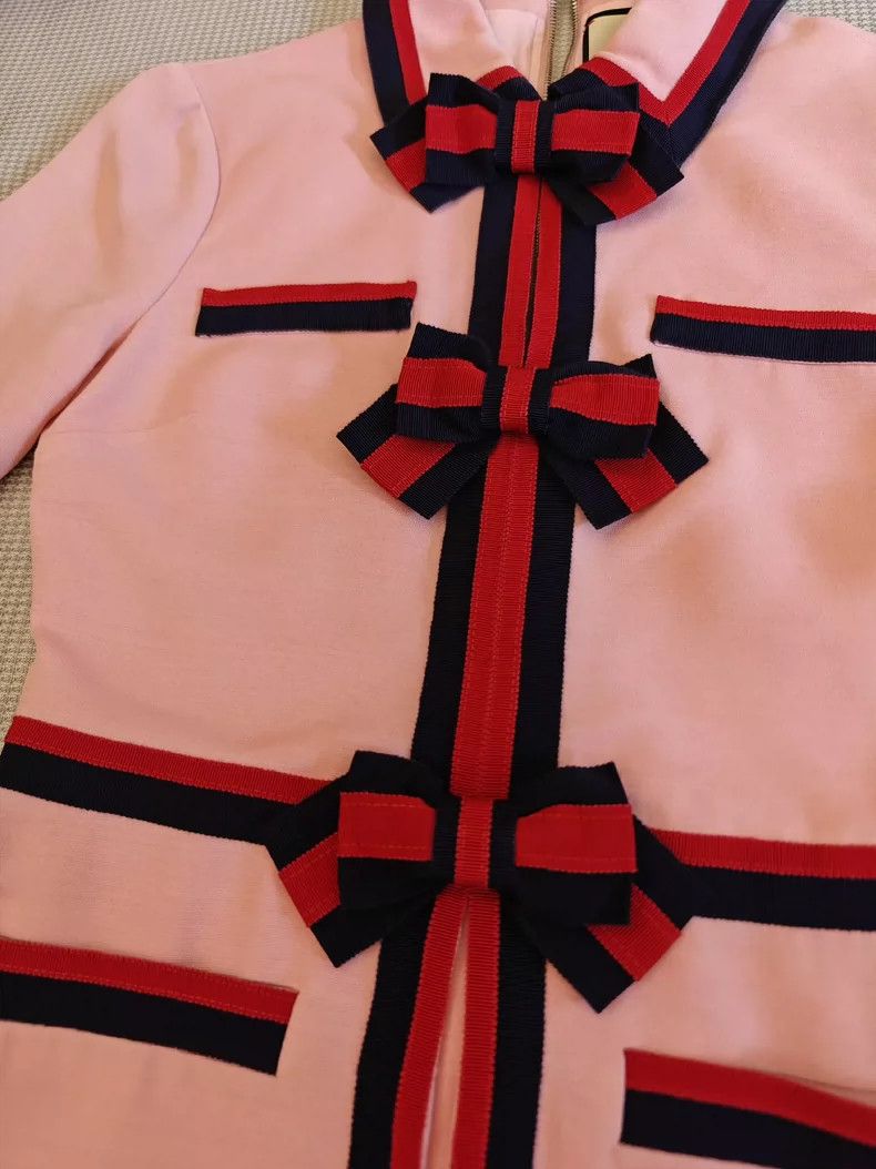 Gucci Gucci Pink bow dress 2504-Nextarrow Size S / US 4 / IT 40 - 2 Thumbnail