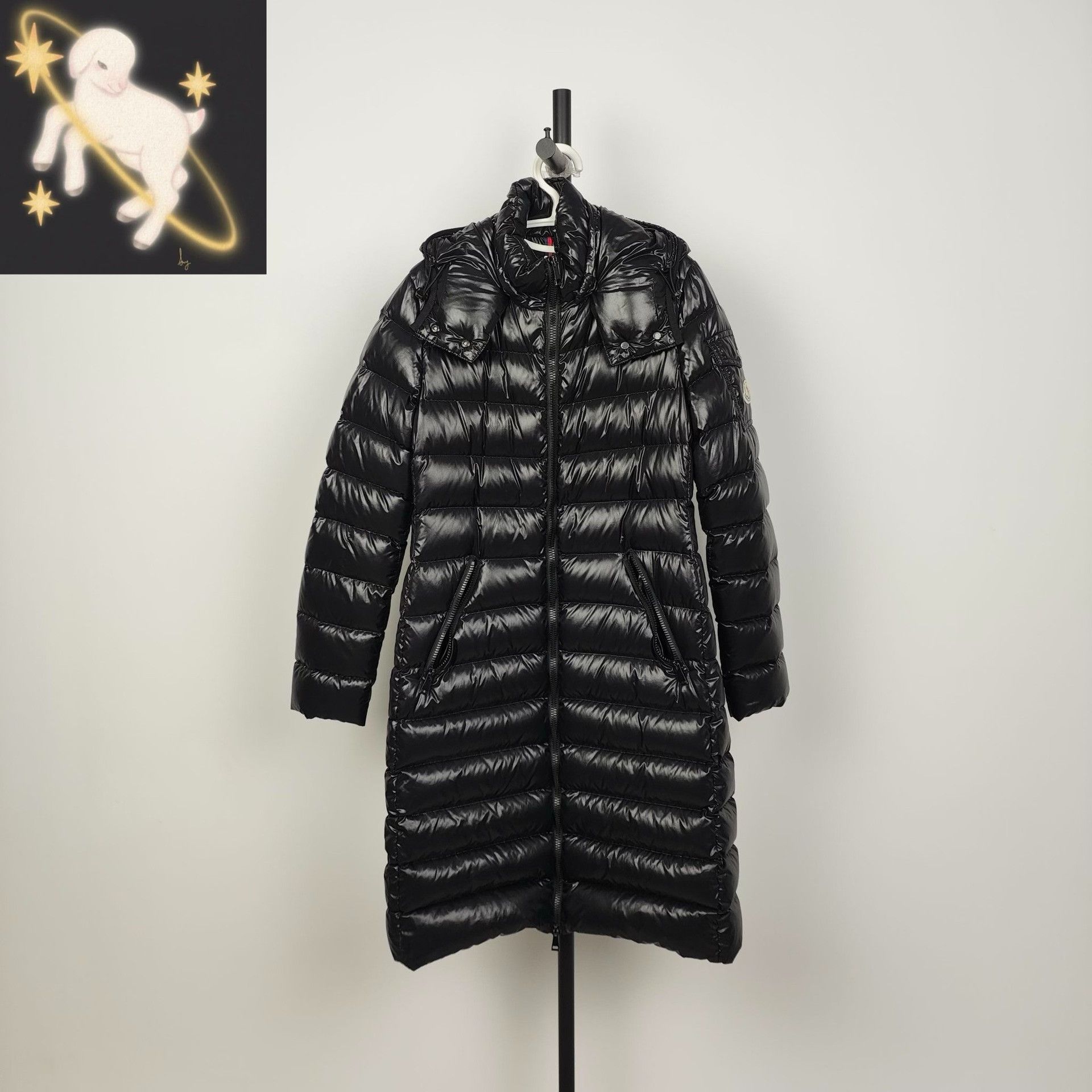 Moncler Moncler Retro Black Down Jacket 37.5 Women Size S / US 4 / IT 40 - 1 Thumbnail