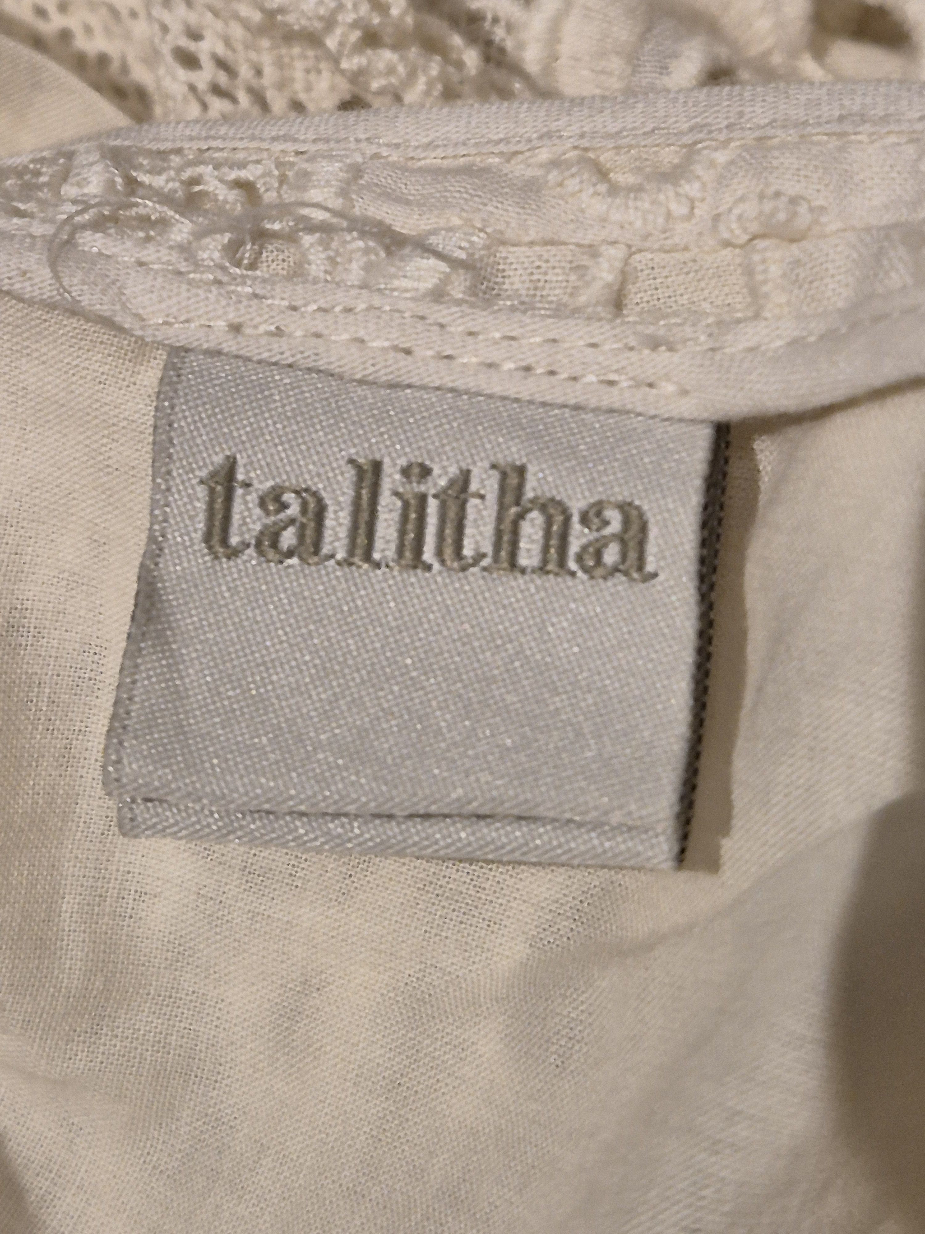 Designer Talitha white cotton lace maxi dress Size S / US 4 / IT 40 - 11 Thumbnail