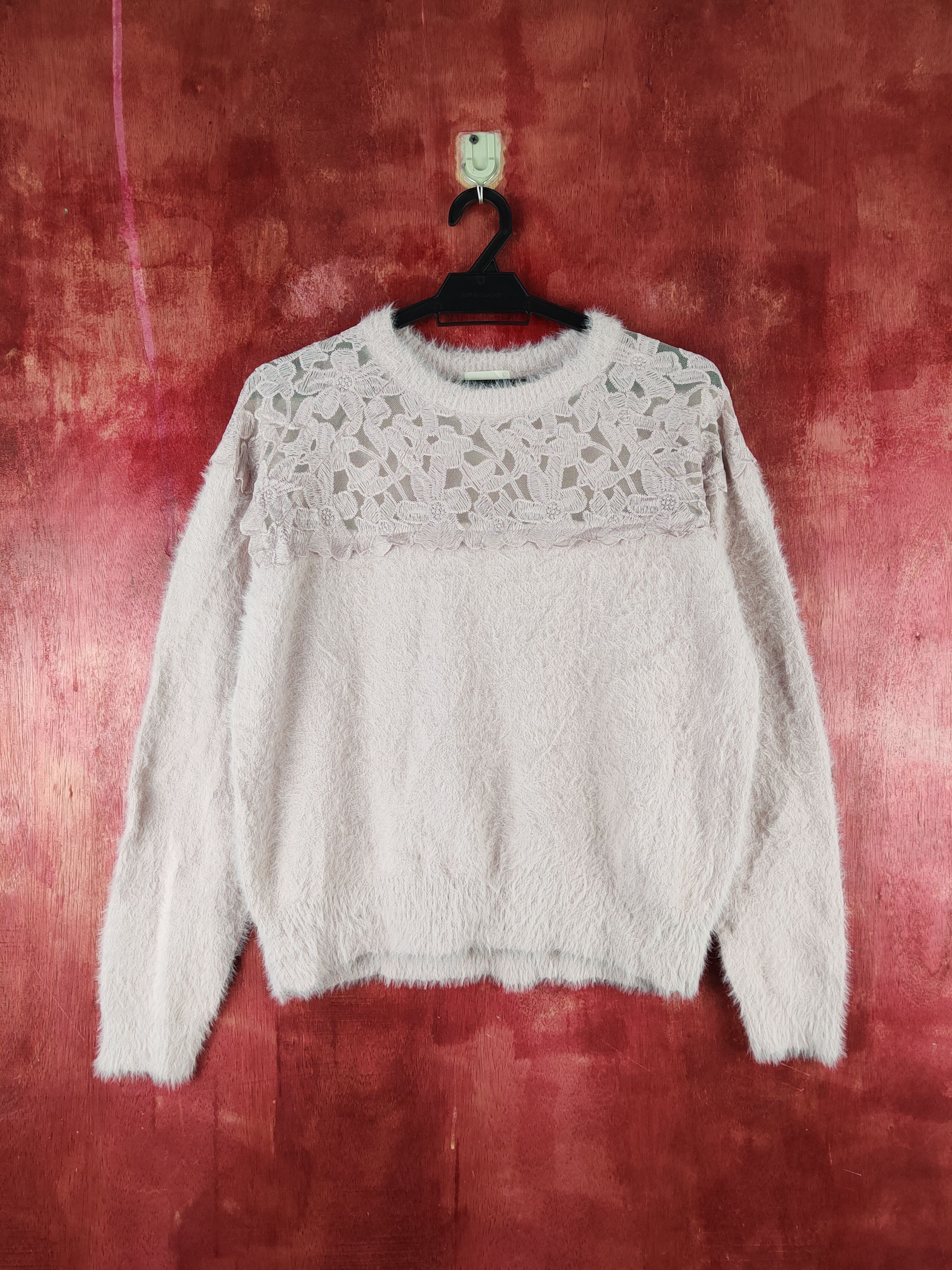GU × Japanese Brand GU Light Purple Shag Shaggy Fur Mohair Knitwear #S1926 Size M / US 6-8 / IT 42-44 - 1 Thumbnail