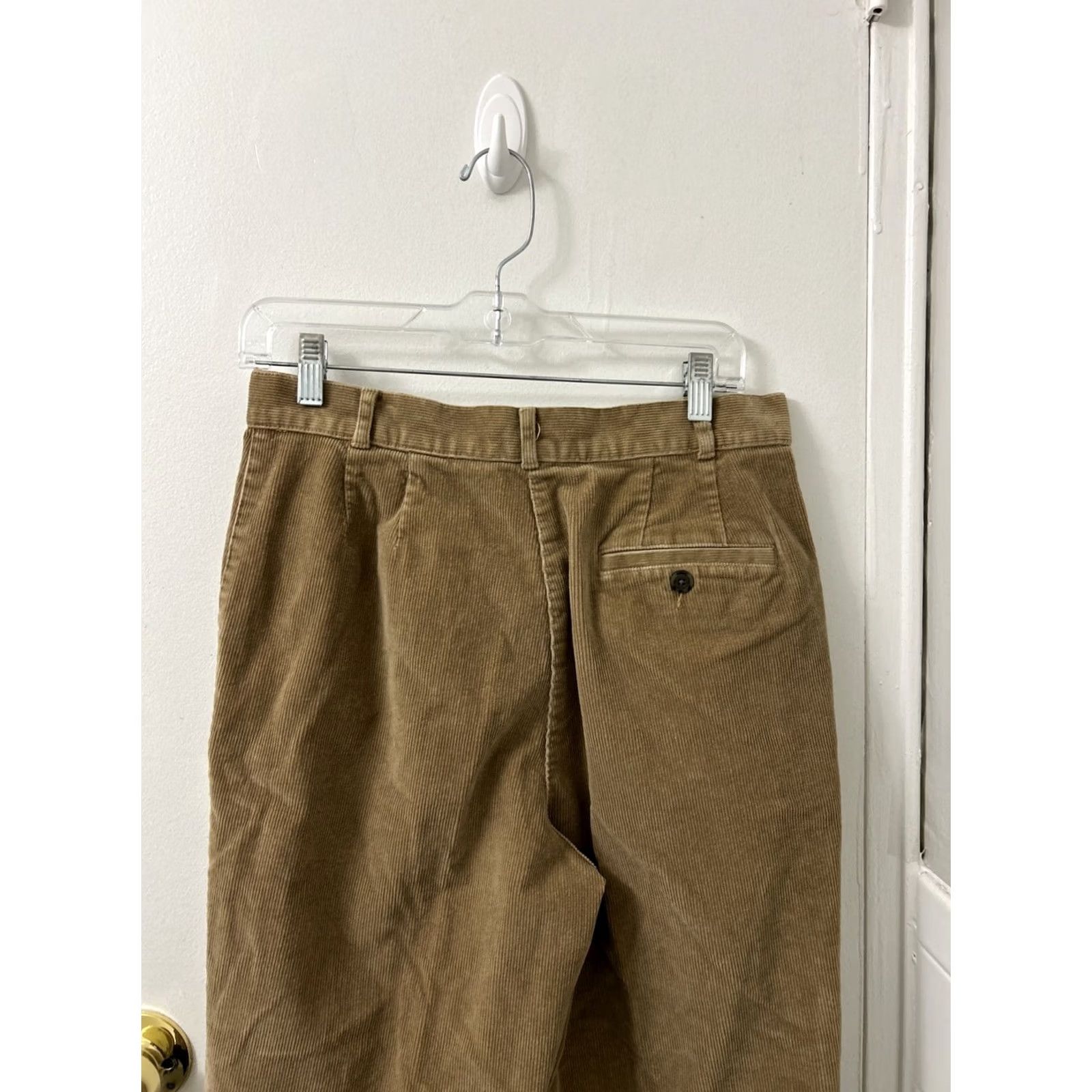 Vintage LL Bean Corduroy Pants Womens Sz 10 30x30 Brown YKK Pockets Trousers Khakis Regular Solid 90s City Preppy Mens Womens Girls Boys Size 32" / US 10 / IT 46 - 7 Thumbnail