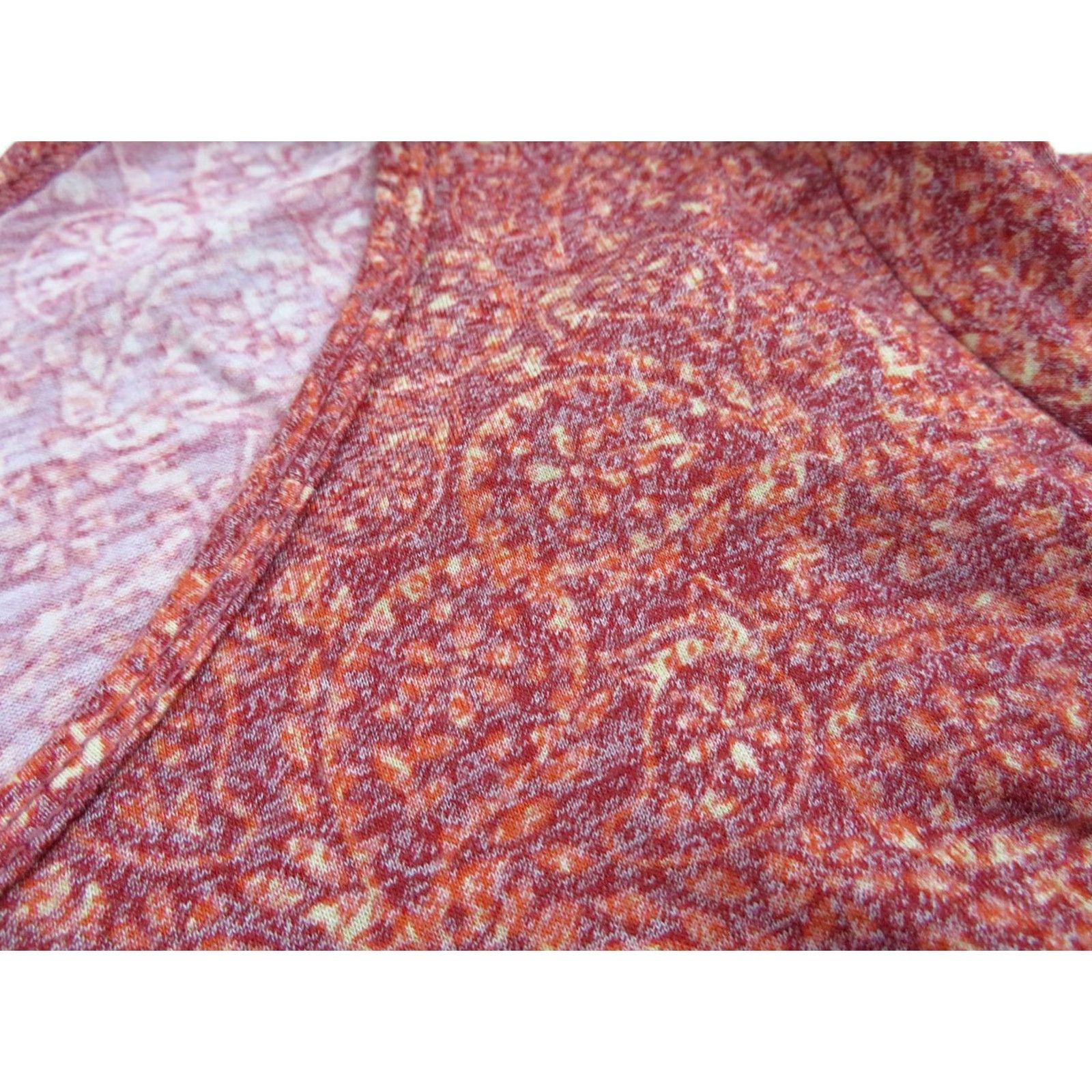 Vintage Lularoe Womens Paisley Floral Perfect T XXS Shirt Ladies Pink Red Orange Tee Size XXS / US 00 / IT 34 - 5 Thumbnail