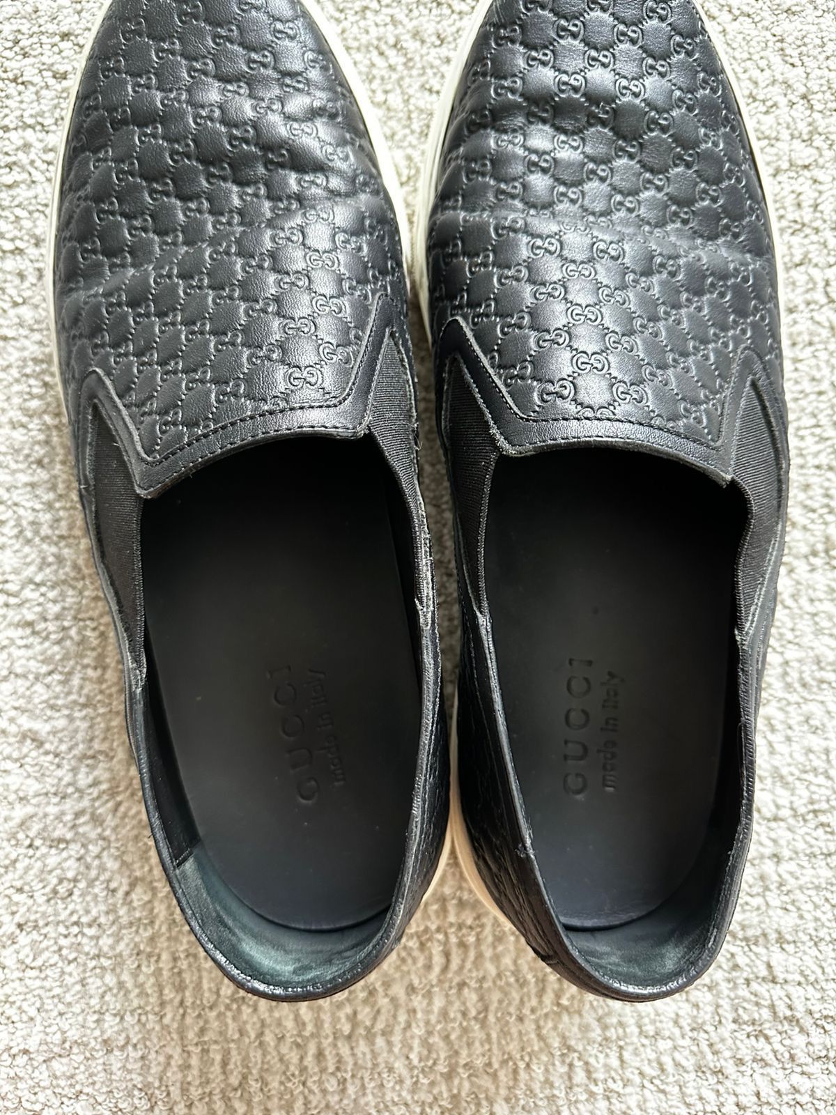 Gucci Gucci Signature Slip-On Black Size US 10.5 EU 44 Size US 10.5 / EU 43-44 - 6 Thumbnail
