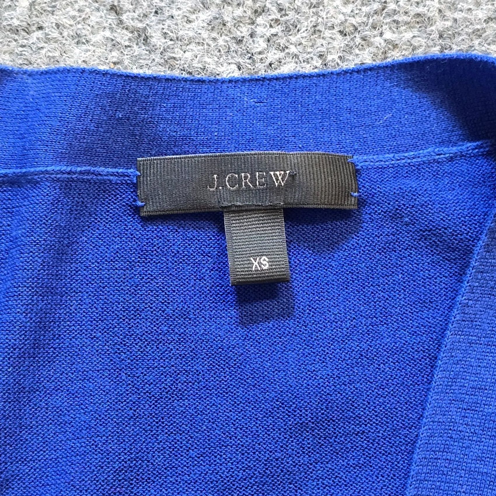 J.Crew J.CREW Sweater Cardigan Womens XS Blue Cotton Button Long Casual Capsule Size XS / US 0-2 / IT 36-38 - 4 Thumbnail