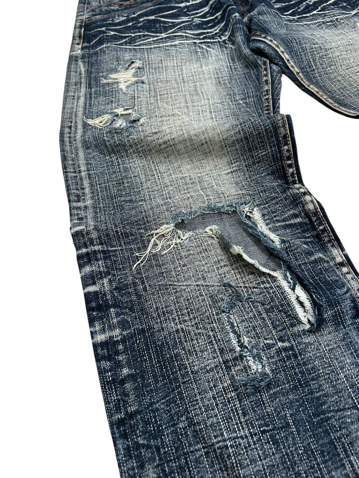 GOSTAR DE FUGA Sorridere Jean Denim Washed Black Distressed Size US 33 - 5 Thumbnail