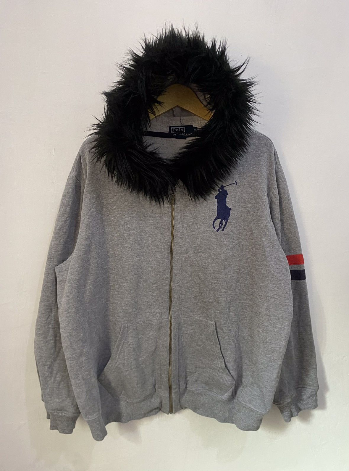 Polo Ralph Lauren Polo Ralph Lauren Fur Zipper Hoodie LGB Style Size US XL / EU 56 / 4 - 1 Thumbnail